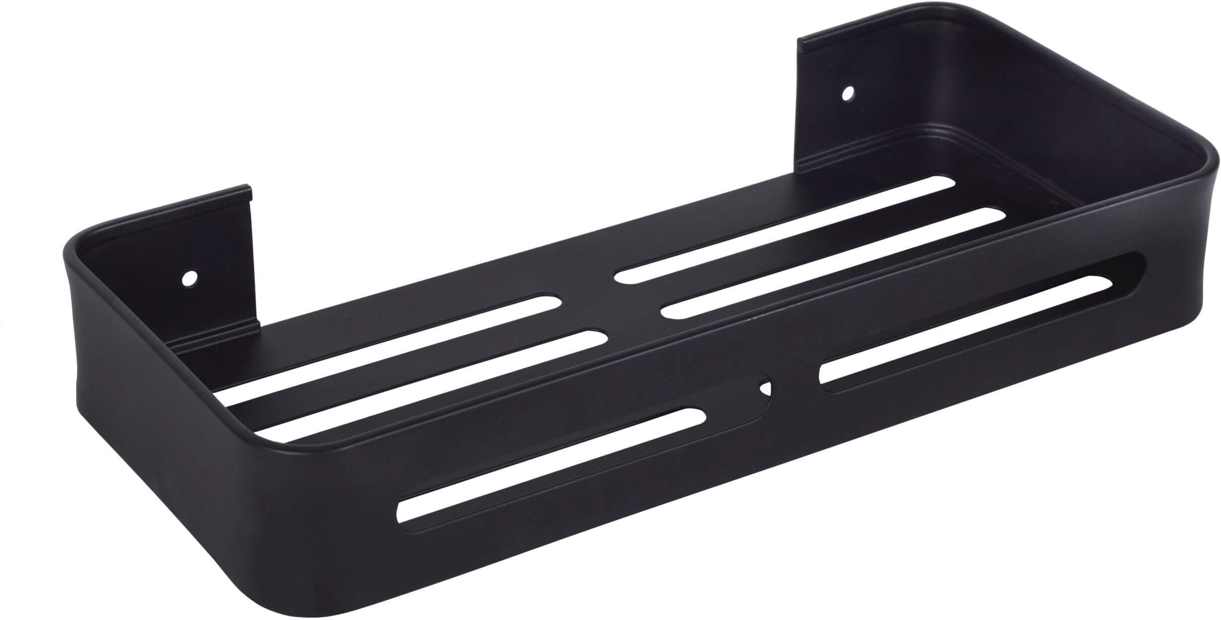 BISK Salto étagère de douche 31.5 cm noir 08715