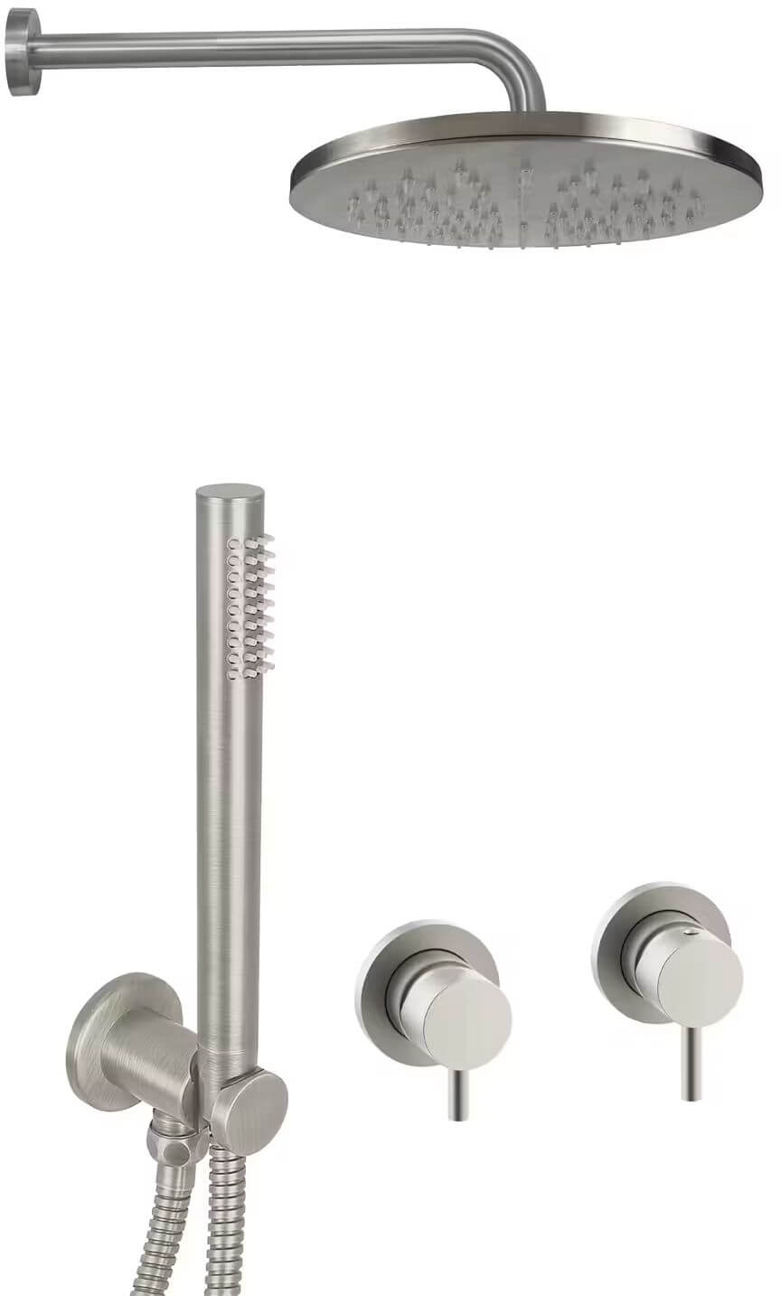 Paffoni Rubinetterie ensemble de douche encastré oui acier KITLIG010ST70