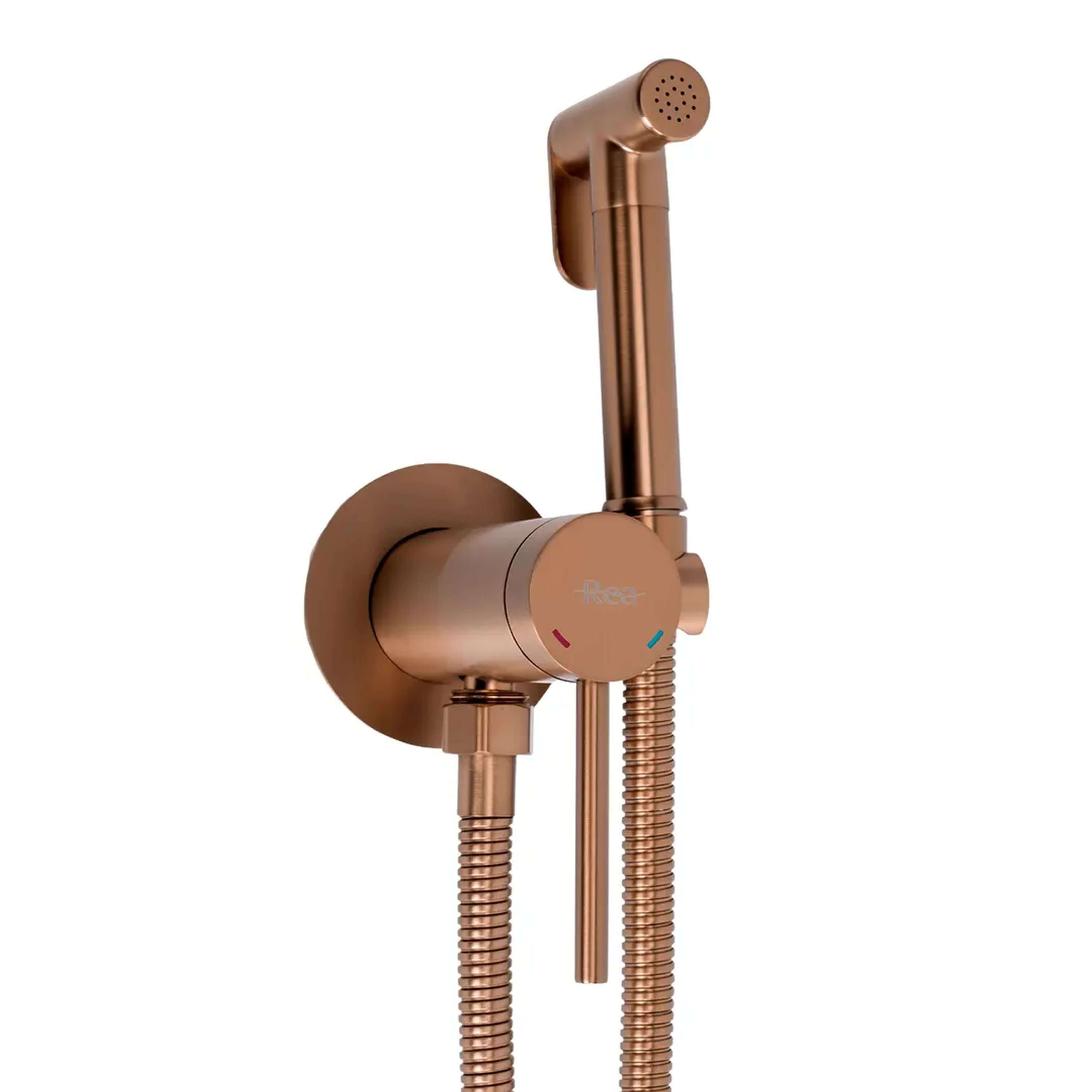 Rea Clif mitigeur bidet avec kit de douche murale cuivre REA-B5845