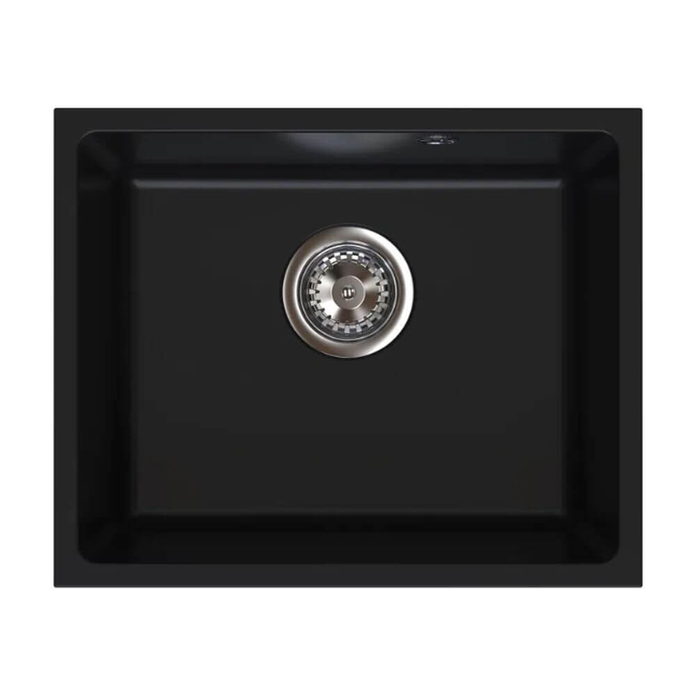 Ferro Stampo évier en granit 46x38 cm noir DRGS1-U/38/46BM