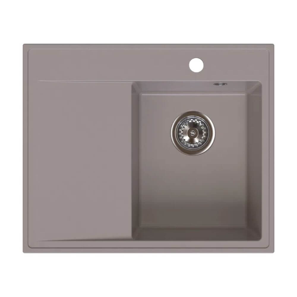Ferro Stampo évier en granit 60x50 cm marron DRGS-R/50/60TU