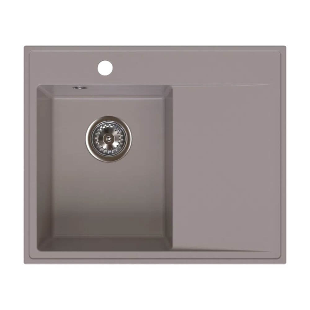 Ferro Stampo évier en granit 60x50 cm marron DRGS-L/50/60TU