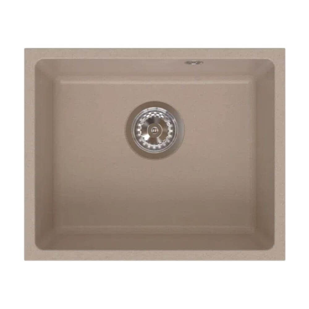 Ferro Stampo évier en granit 46x38 cm beige DRGS1-U/38/46SA