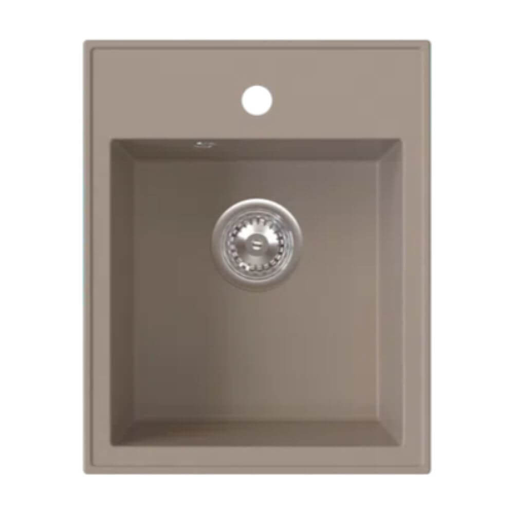 Ferro Stampo évier en granit 50x40 cm beige DRGS1/50/40SA