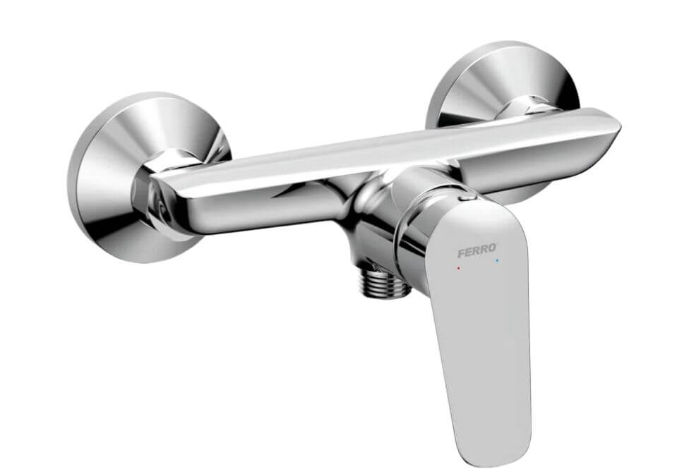 Ferro Themis mitigeur de douche murale chrome BTH7