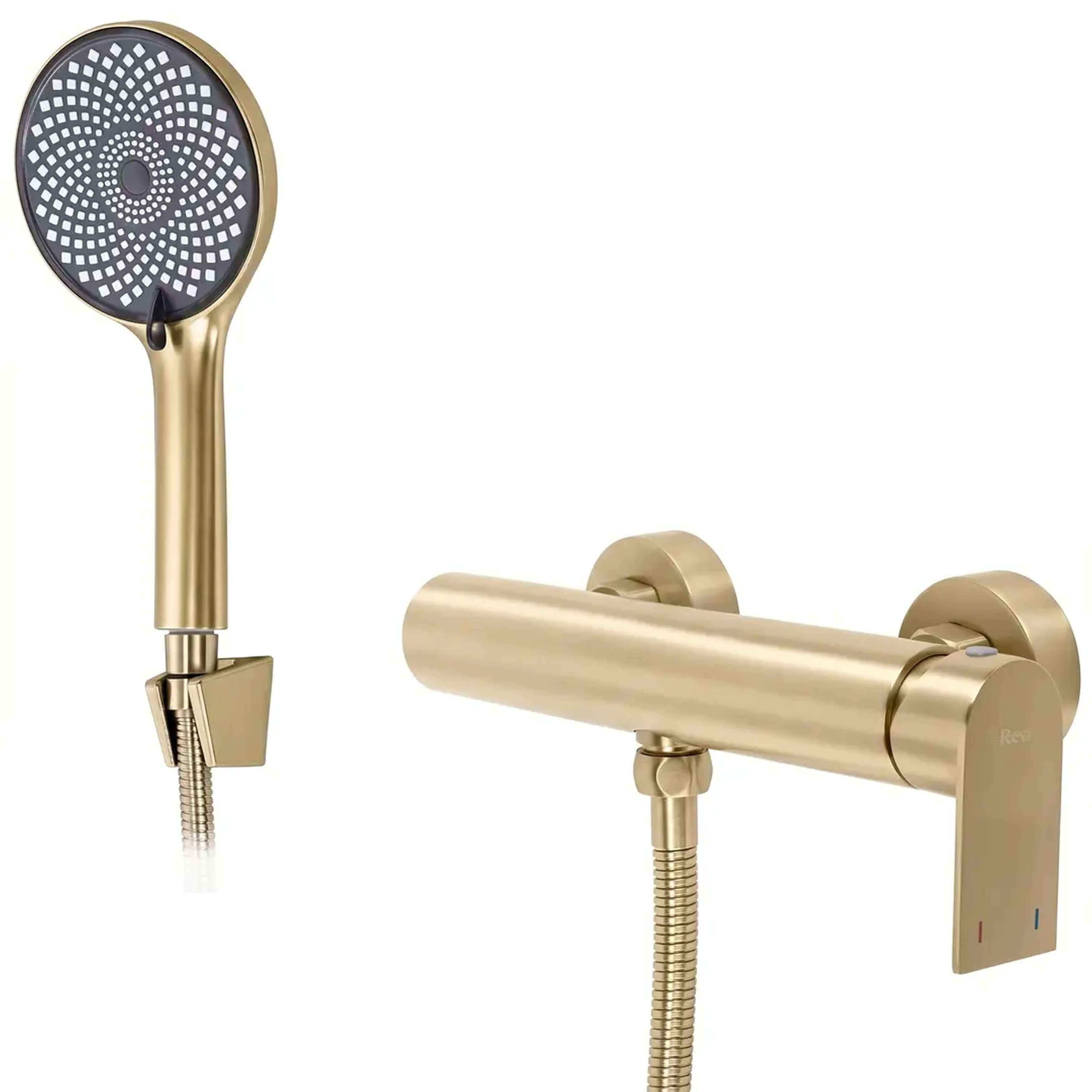 Rea Hunter mitigeur de douche murale doré REA-B6693