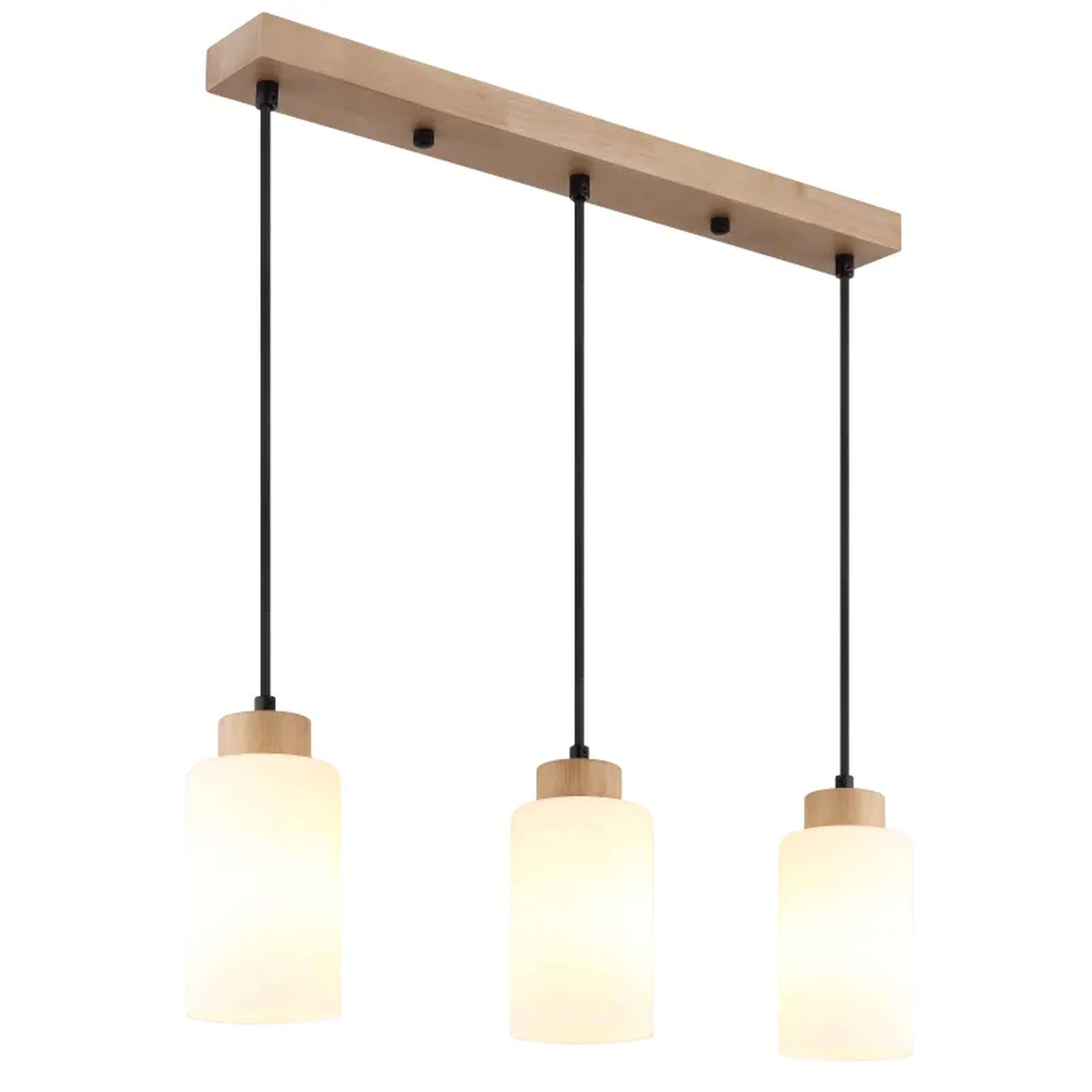Globo Lighting Rowena lampe suspendue 3x60 W blanc-marron 15977-3H