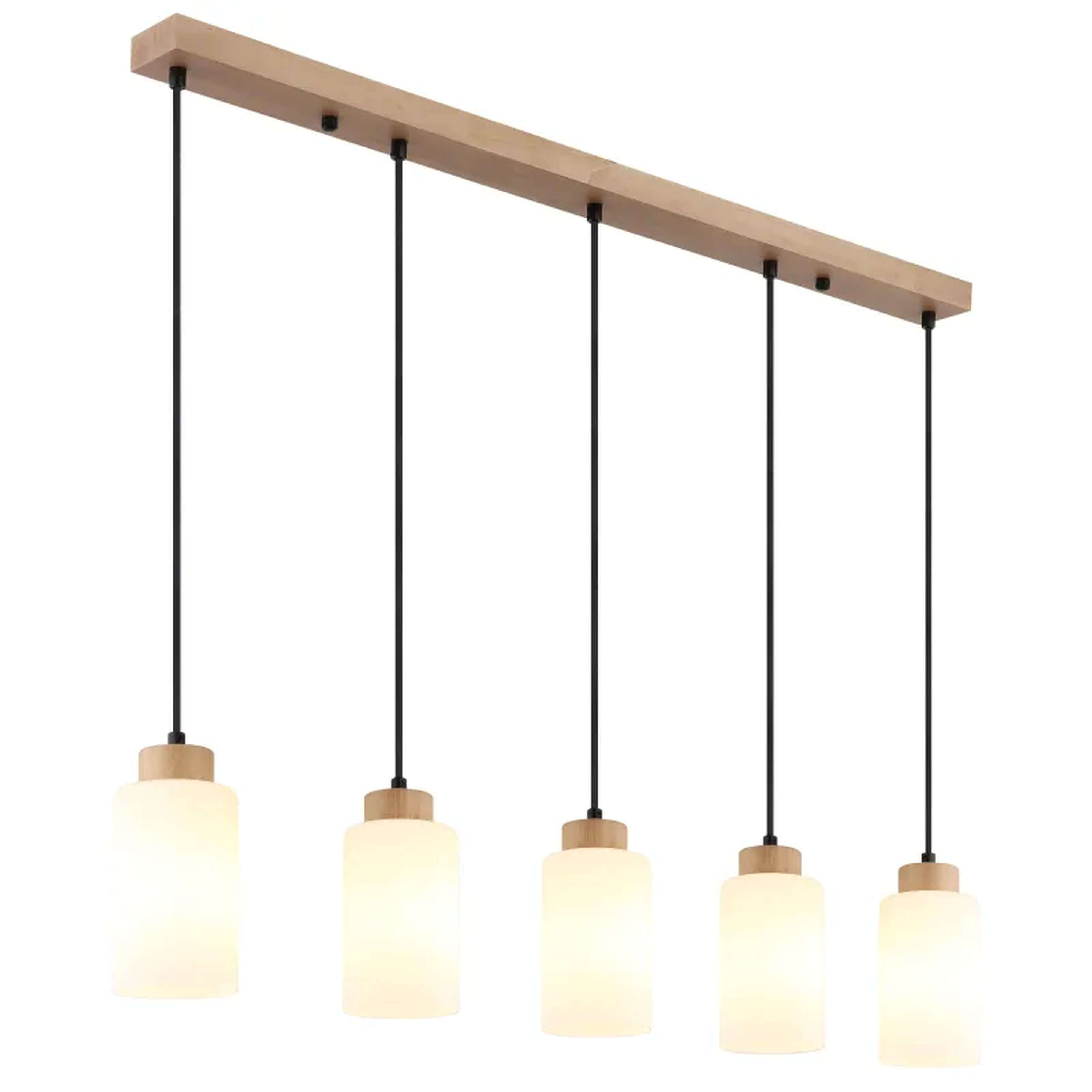 Globo Lighting Rowena lampe suspendue 5x60 W blanc-marron 15977-5H