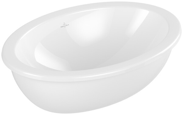 Villeroy & Boch Loop & Friends lavabo 56x38 cm ovale sous plan blanc brillant 4A550101