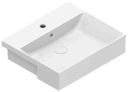 Catalano Zero lavabo 55x47 cm rectangulaire encastrée blanc brillant 0126551001