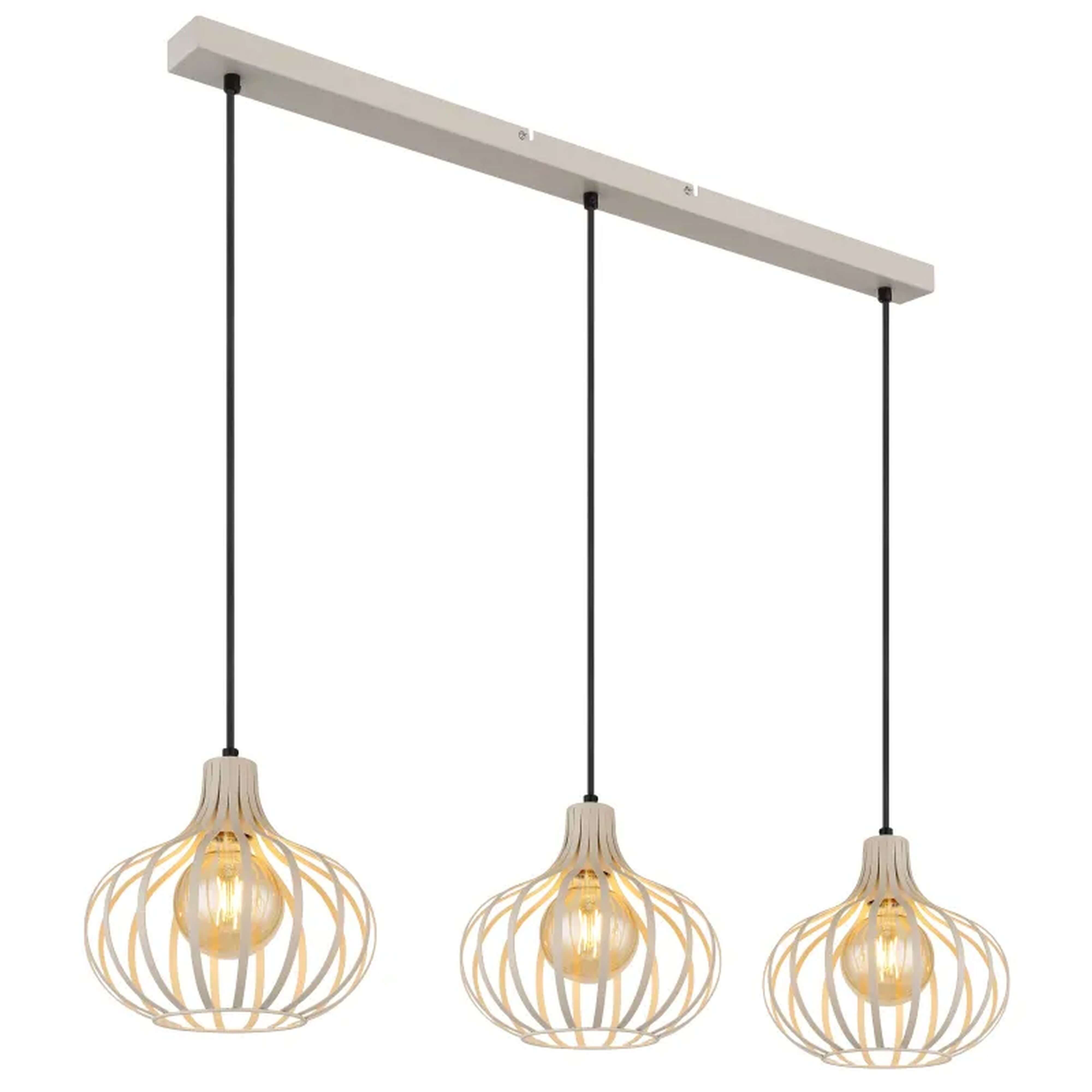 Globo Lighting Mateo lampe suspendue 3x60 W crème 33370319