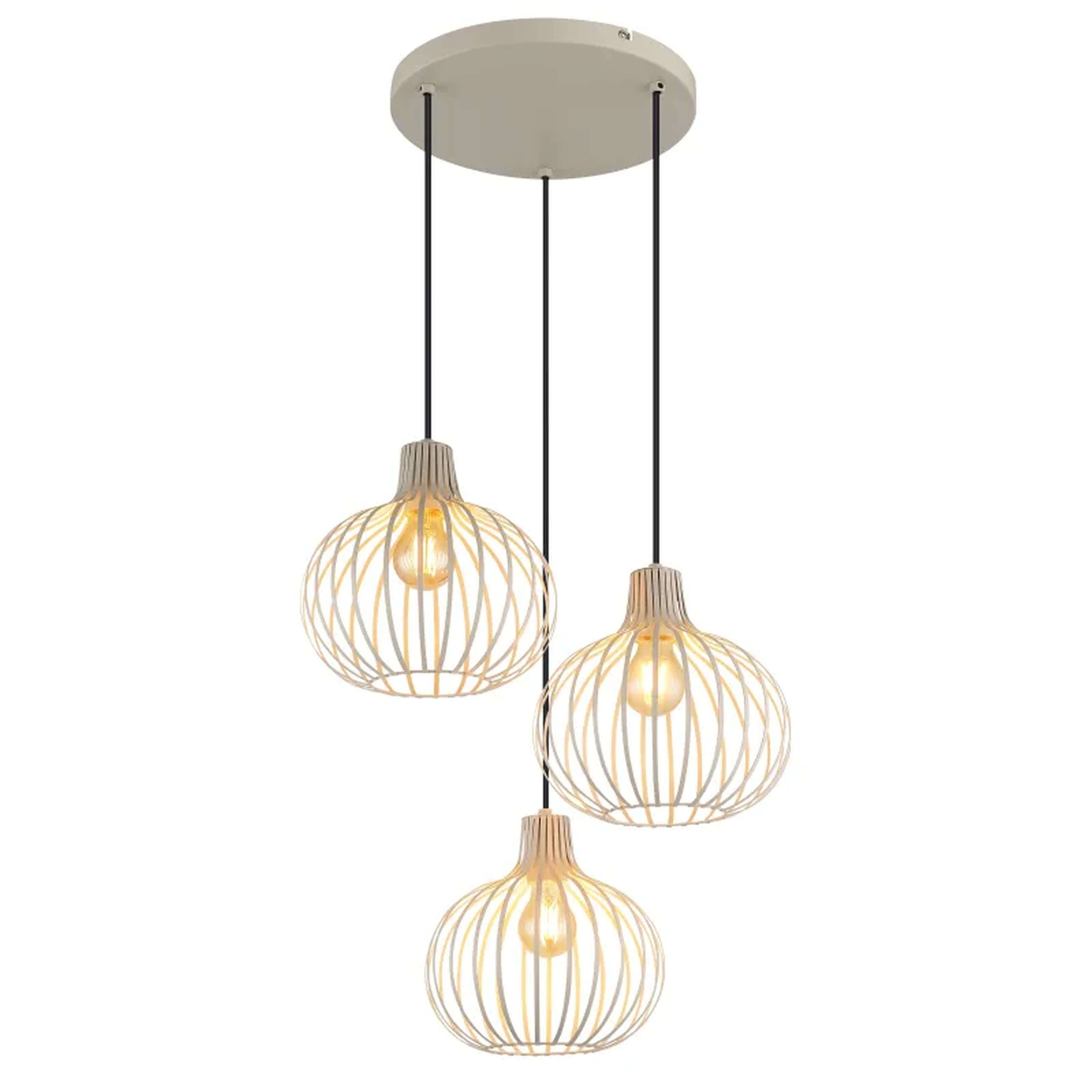 Globo Lighting Mateo lampe suspendue 3x40 W crème 33379319