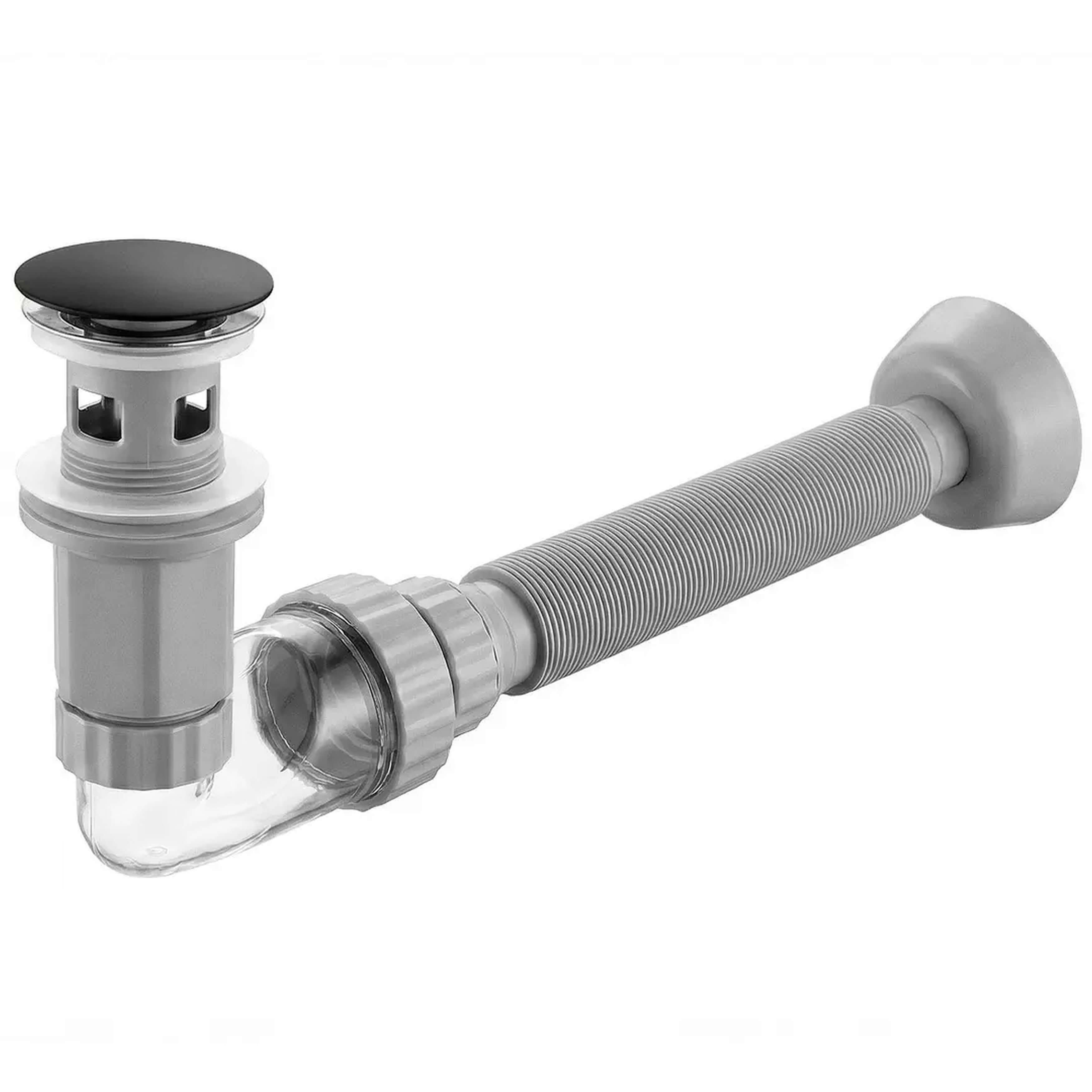 Rea Flow siphon de lavabo noir REA-A9492