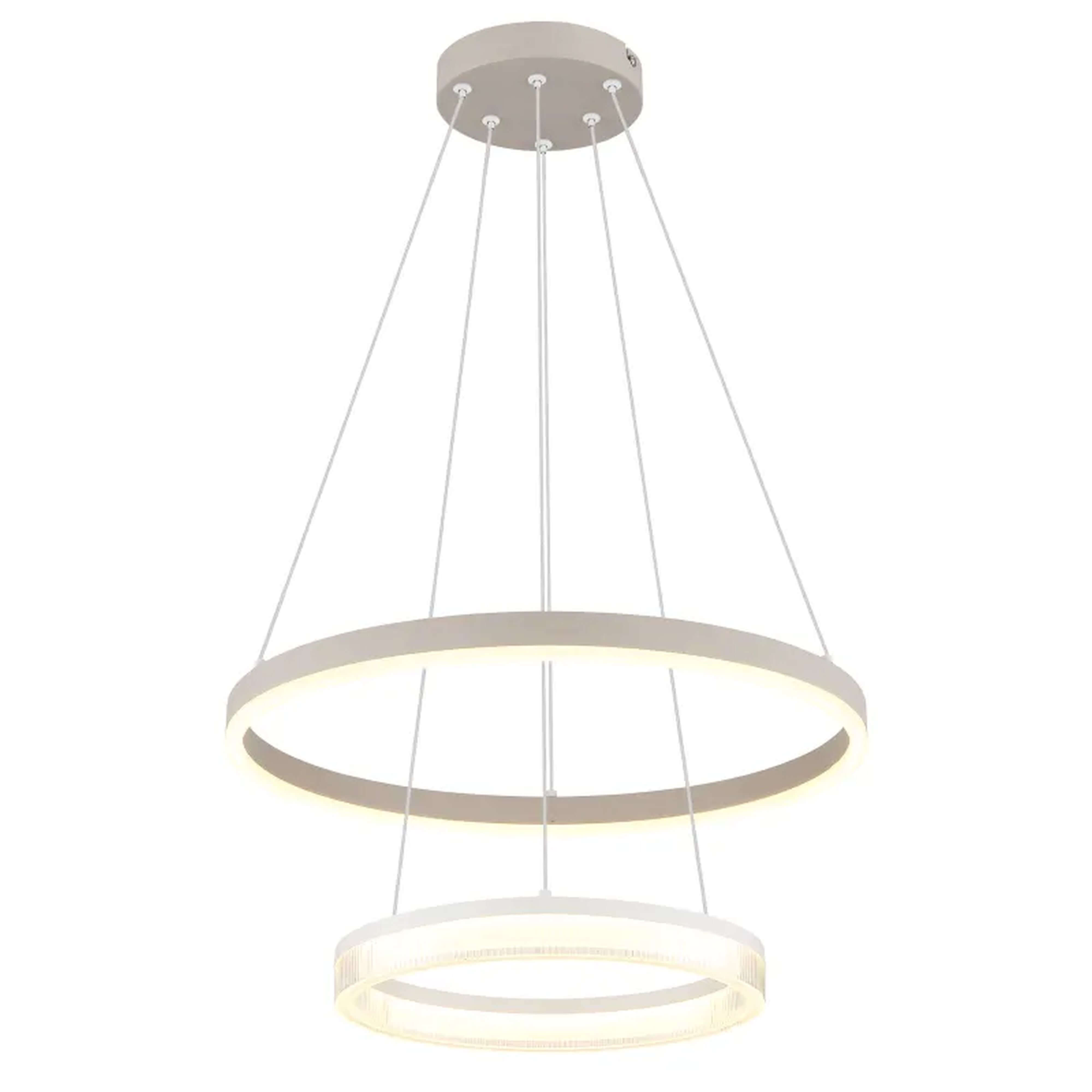 Globo Lighting Zara lampe suspendue 1x30 W blanc-sable 48046H1