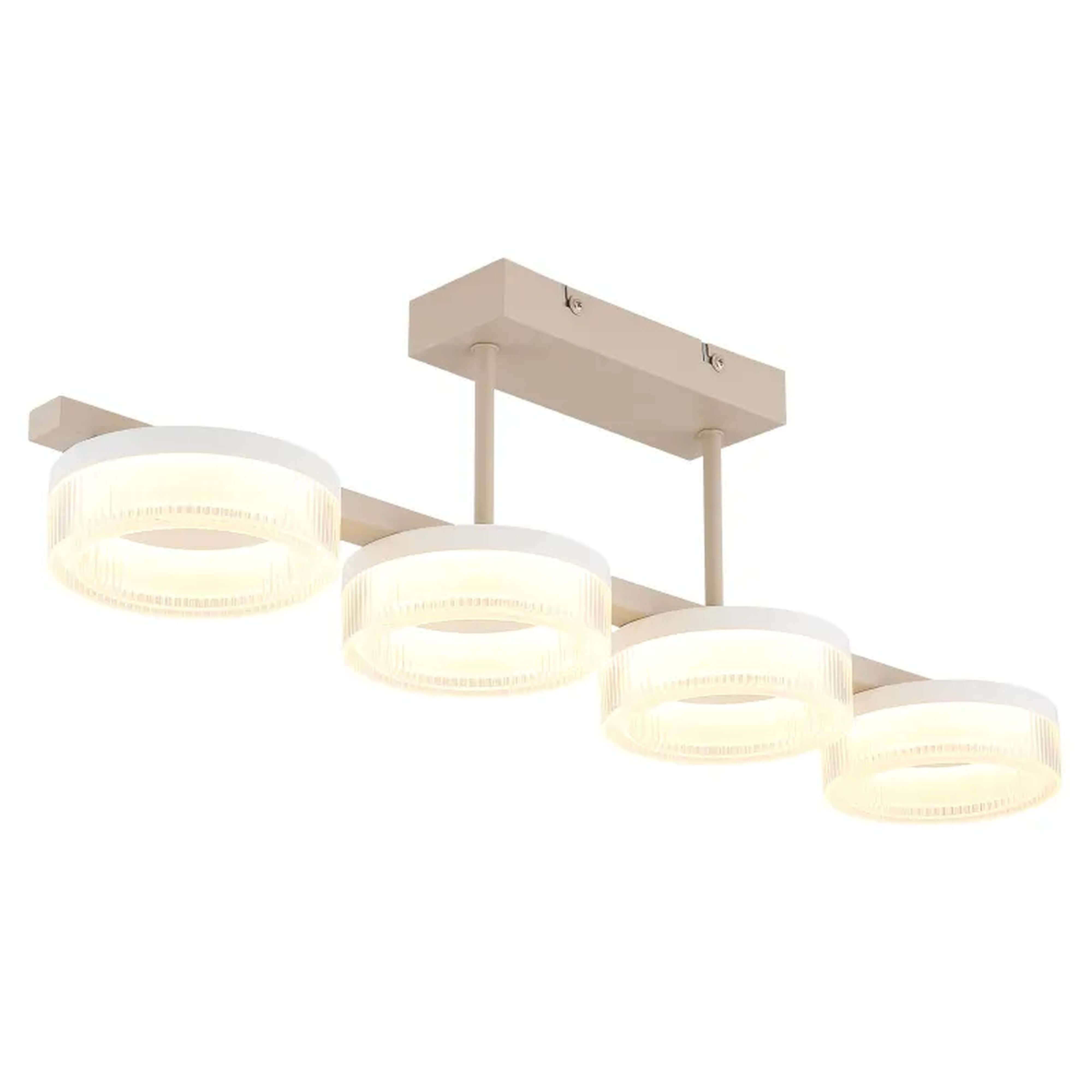 Globo Lighting Marlenne plafonnier 4x24 W blanc-sable 48046D3