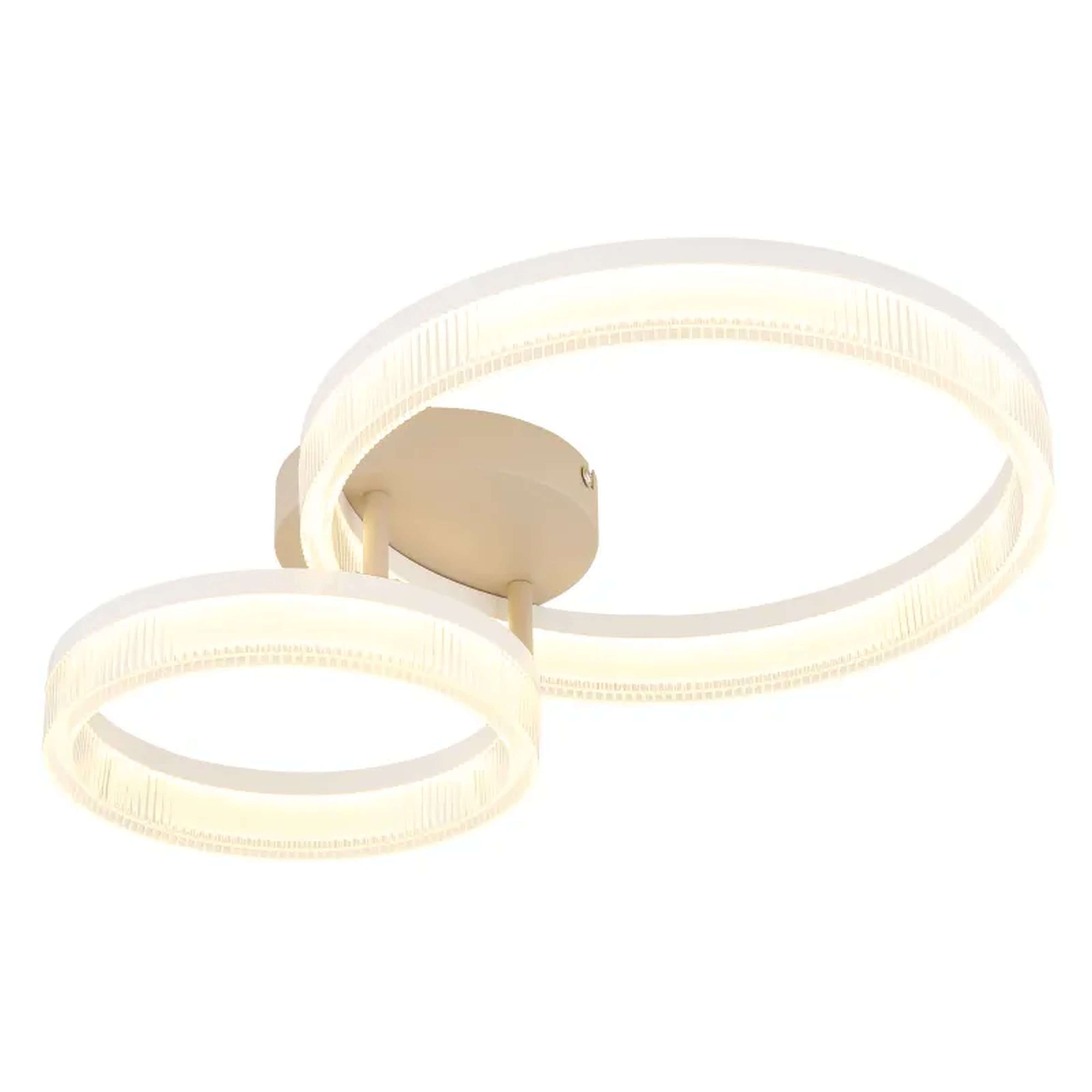 Globo Lighting Zara plafonnier 2x24 W blanc-sable 48046D2