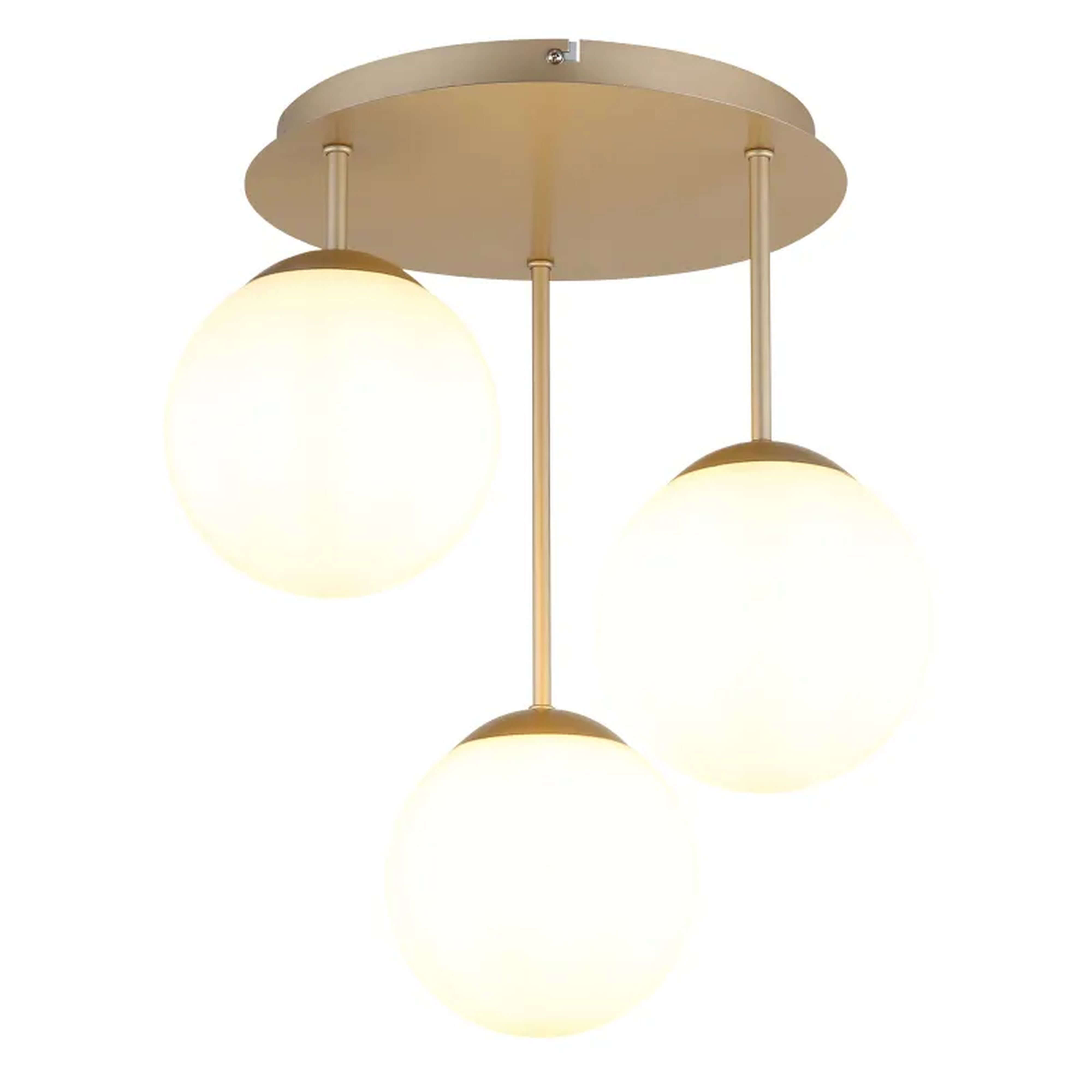 Globo Lighting Harmon plafonnier 3x25 W blanc-marron 47441-3CH