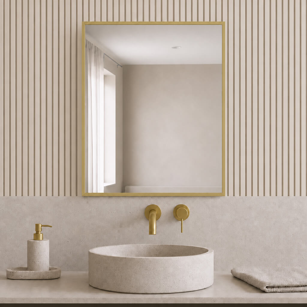 Baltica Design Aluma miroir 40x60 cm rectangulaire doré 5904107933443