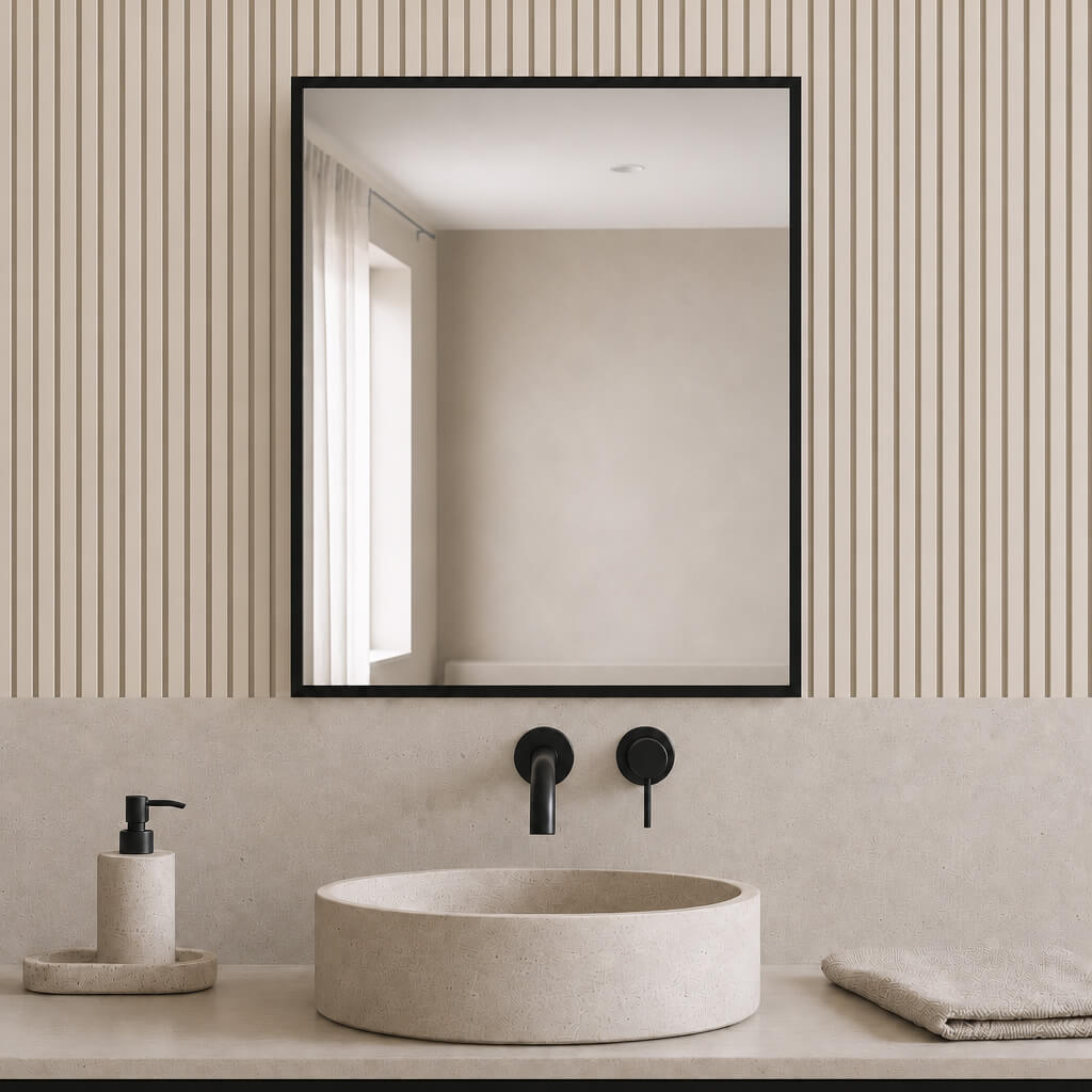 Baltica Design Aluma miroir 40x60 cm rectangulaire noir 5904107933436