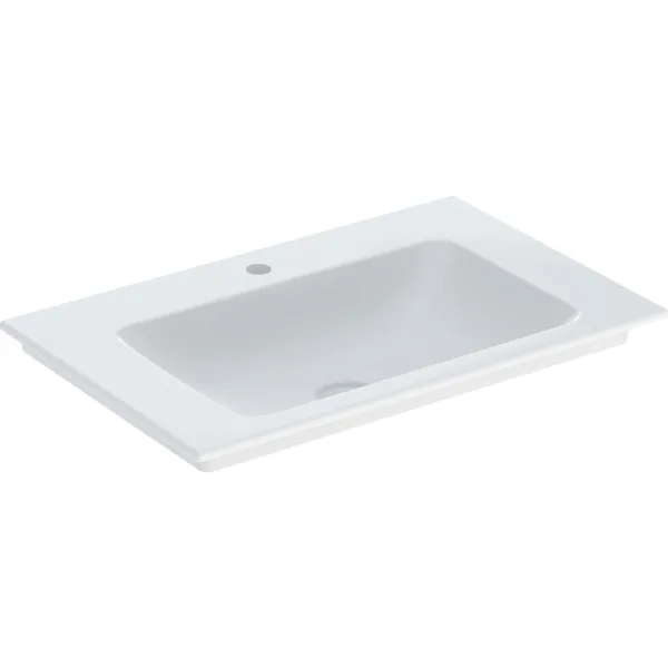 Geberit One lavabo 74x48 cm rectangulaire de meuble blanc brillant 505.010.01.2