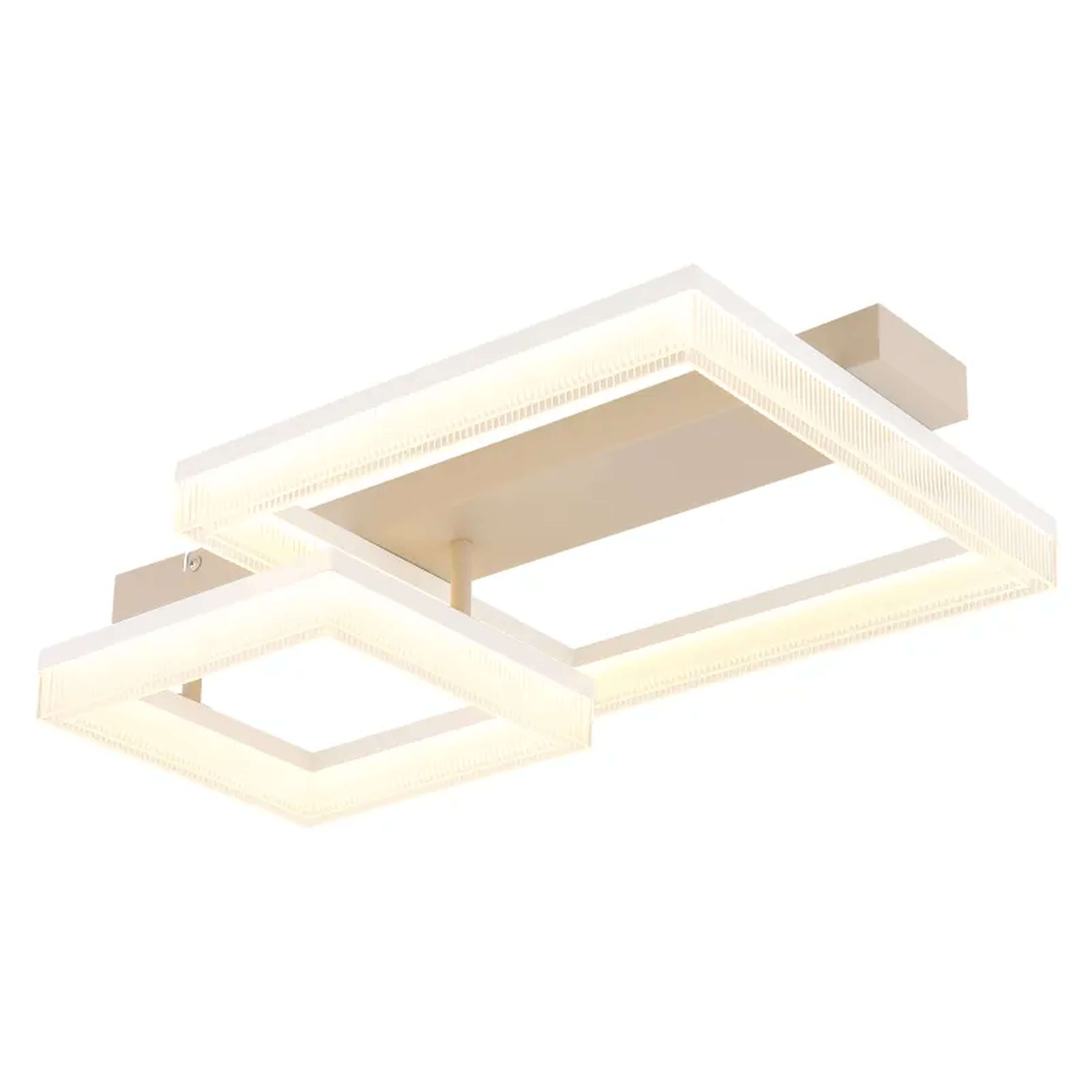 Globo Lighting Zara plafonnier 2x24 W blanc-sable 48047D1