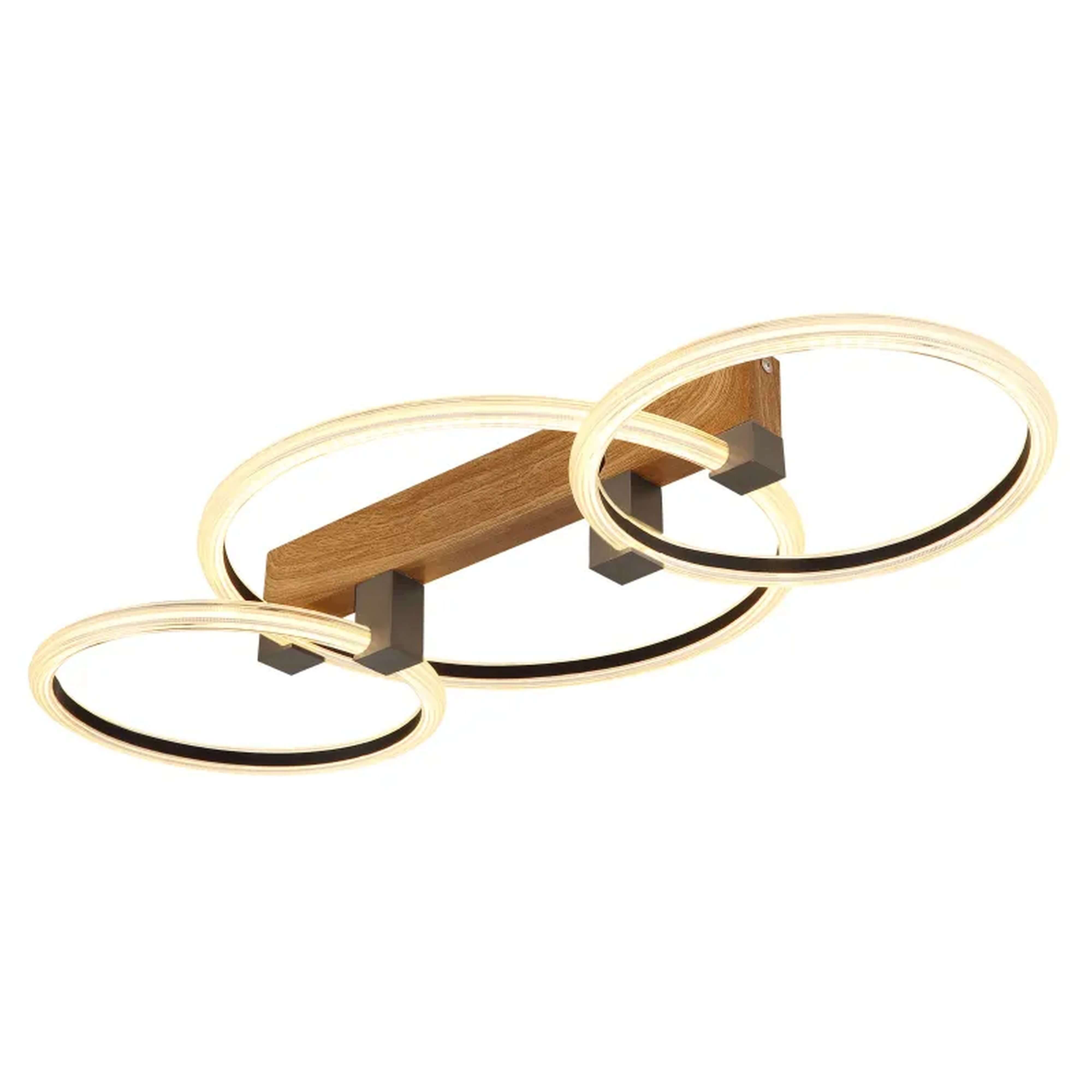 Globo Lighting Fletcher plafonnier 3x40 W transparent-bois 48050D2