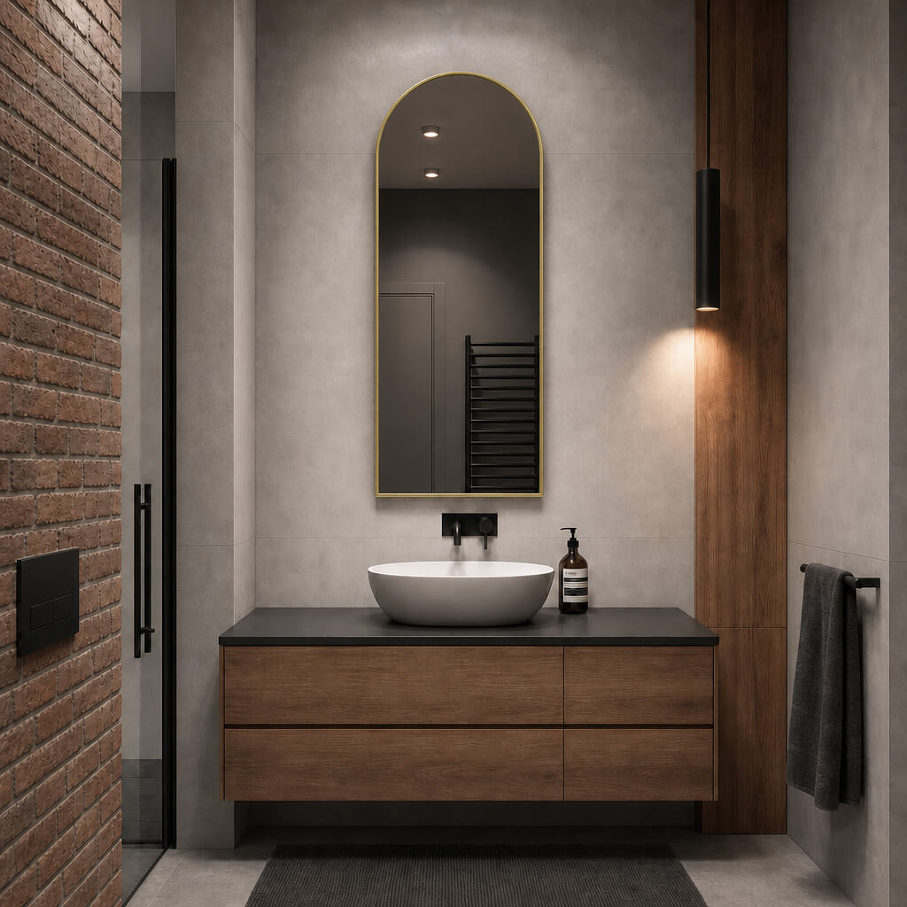 Baltica Design Aluma miroir 50x100 cm doré 5904107933665