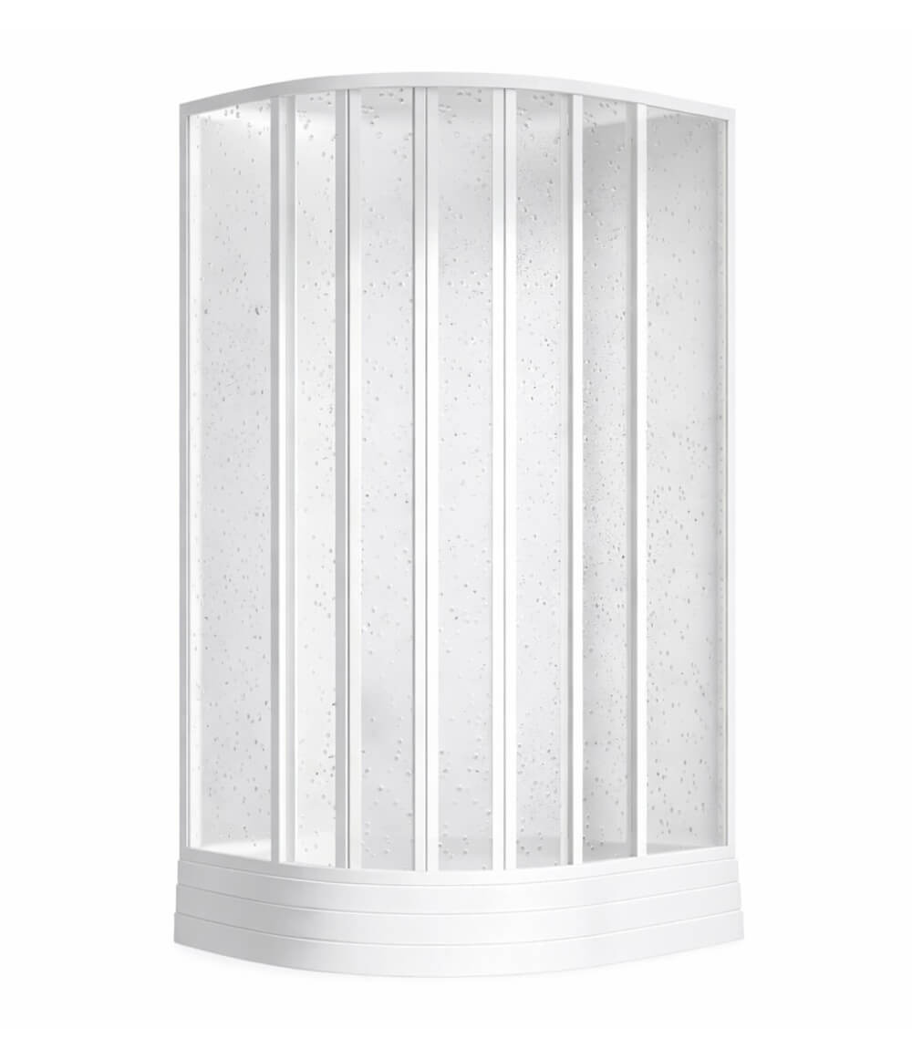 Ravak Supernova cabine avec receveur 80x80 cm semi-circulaire blanc brillant/polystyrène 8064411211