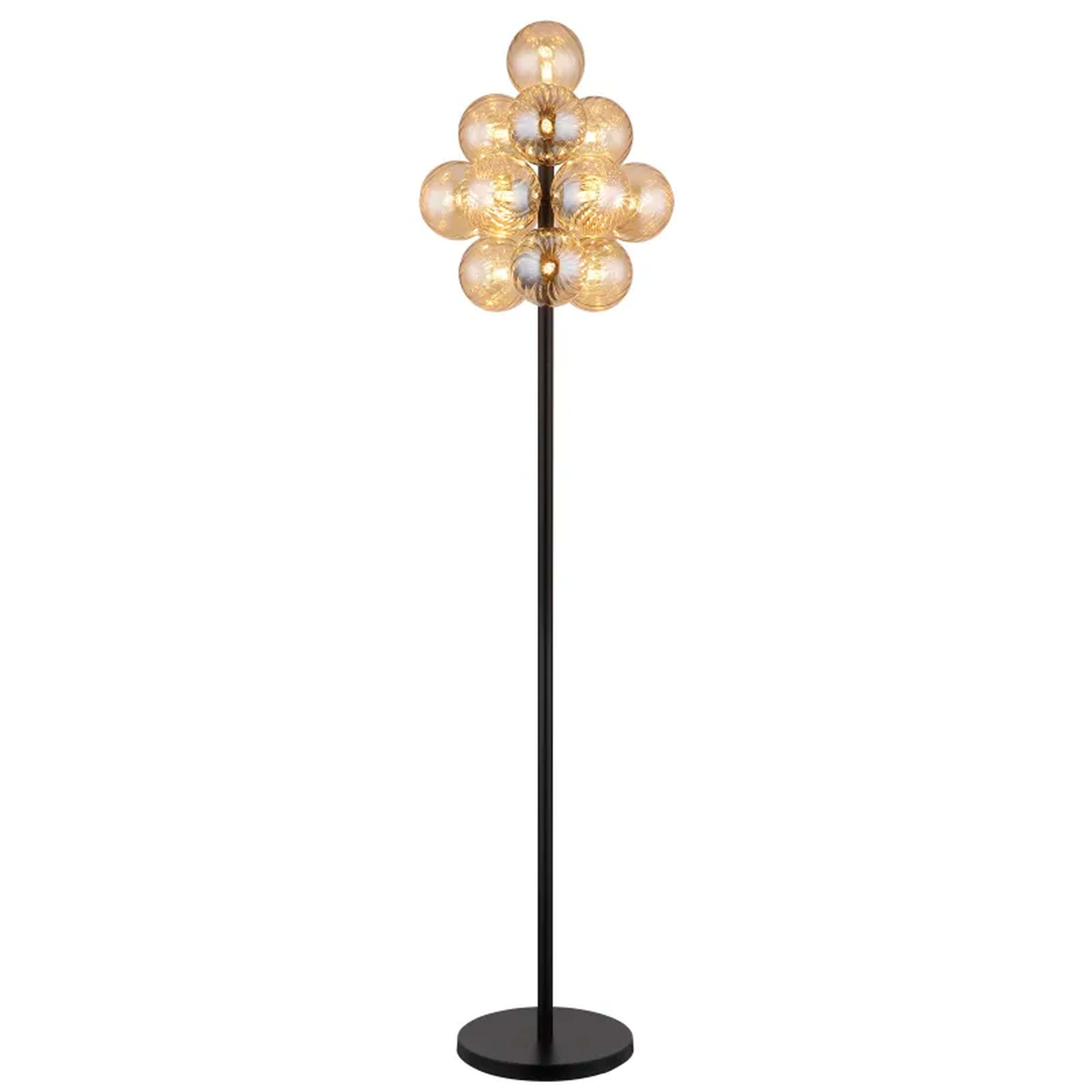 Globo Lighting Conor lampadaire x4 W noir-ambre 56146S