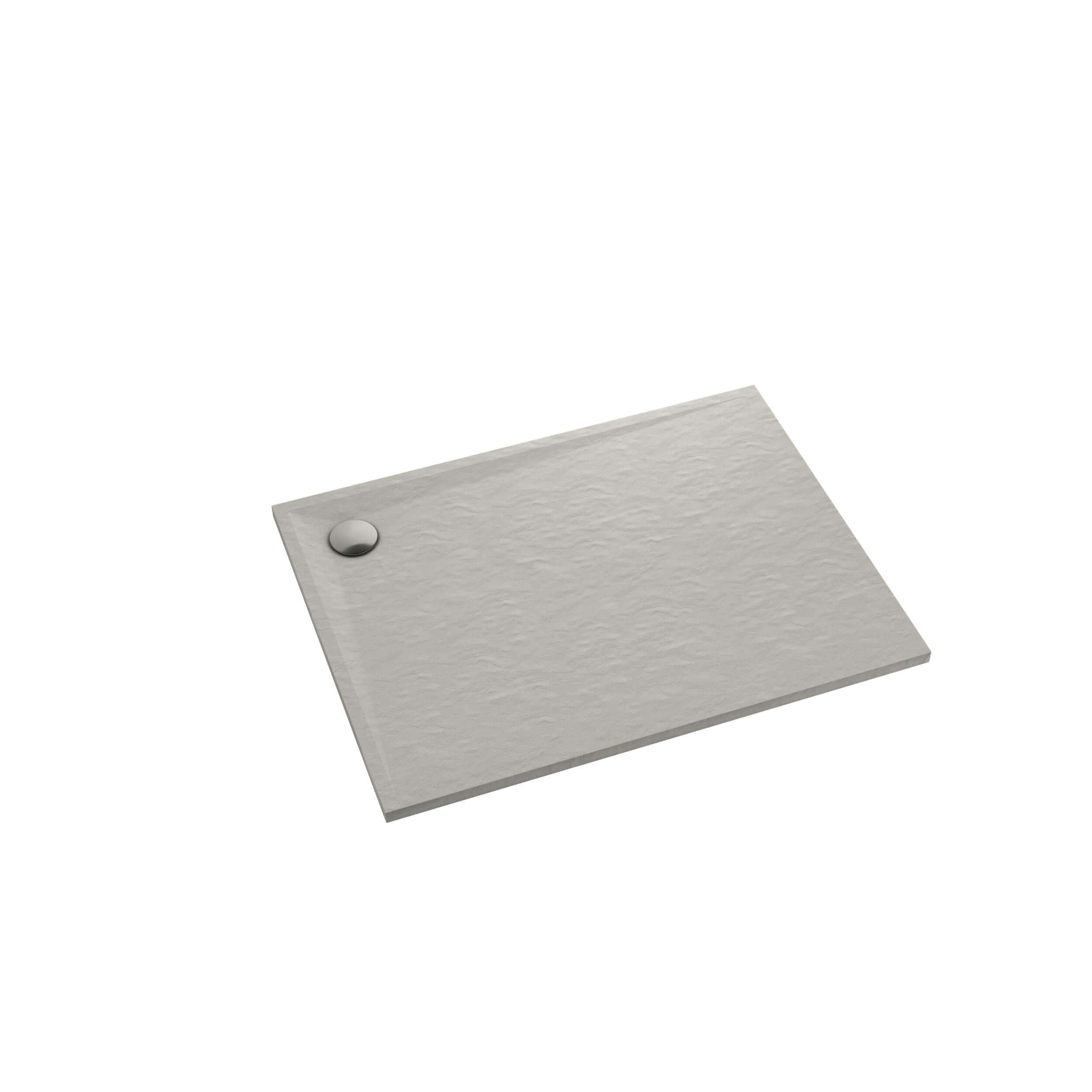 Schedpol Etrusco Cement Stone receveur de douche rectangulaire 100x70 cm ciment 3.475/CT/ST