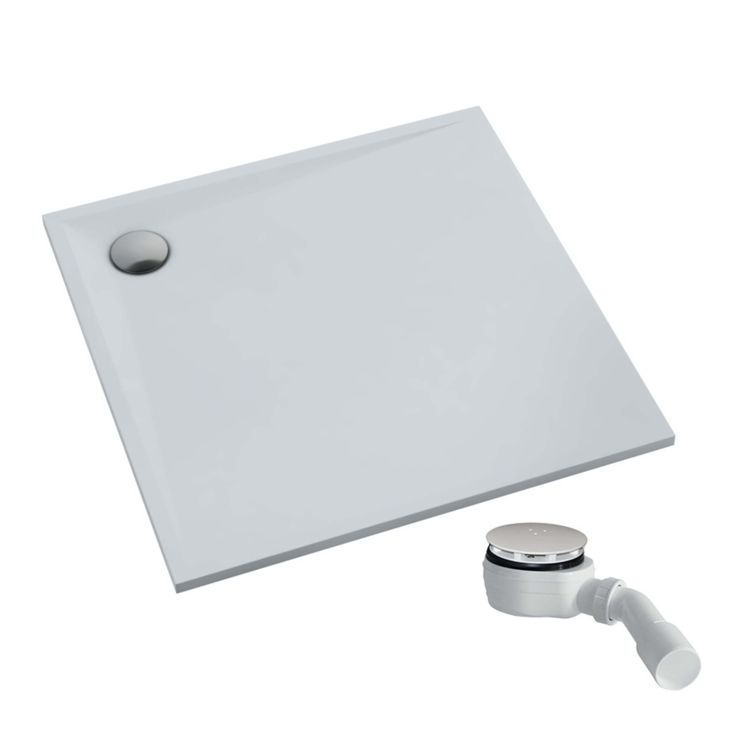 Schedpol Etrusco White Mat receveur de douche carré 90x90 cm blanc 3.461/B/MG