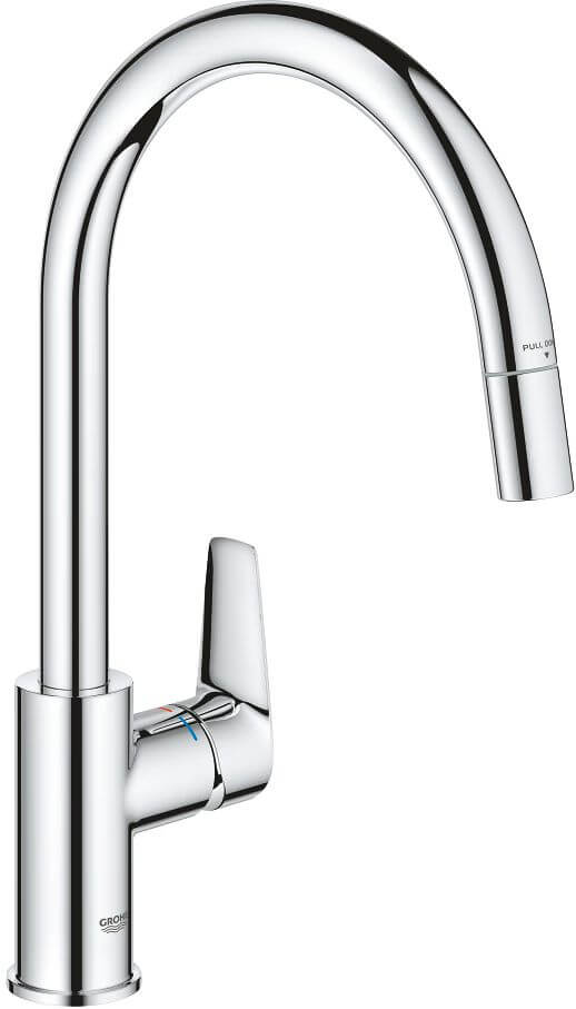 Grohe BauEdge mitigeur de cuisine sur pied chrome 30536000