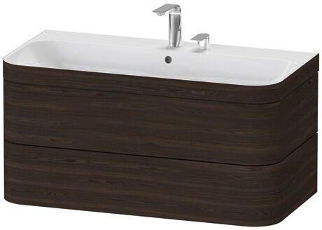 Duravit Happy D.2 lavabo avec meuble 97.5 cm noyer HP4638E6969