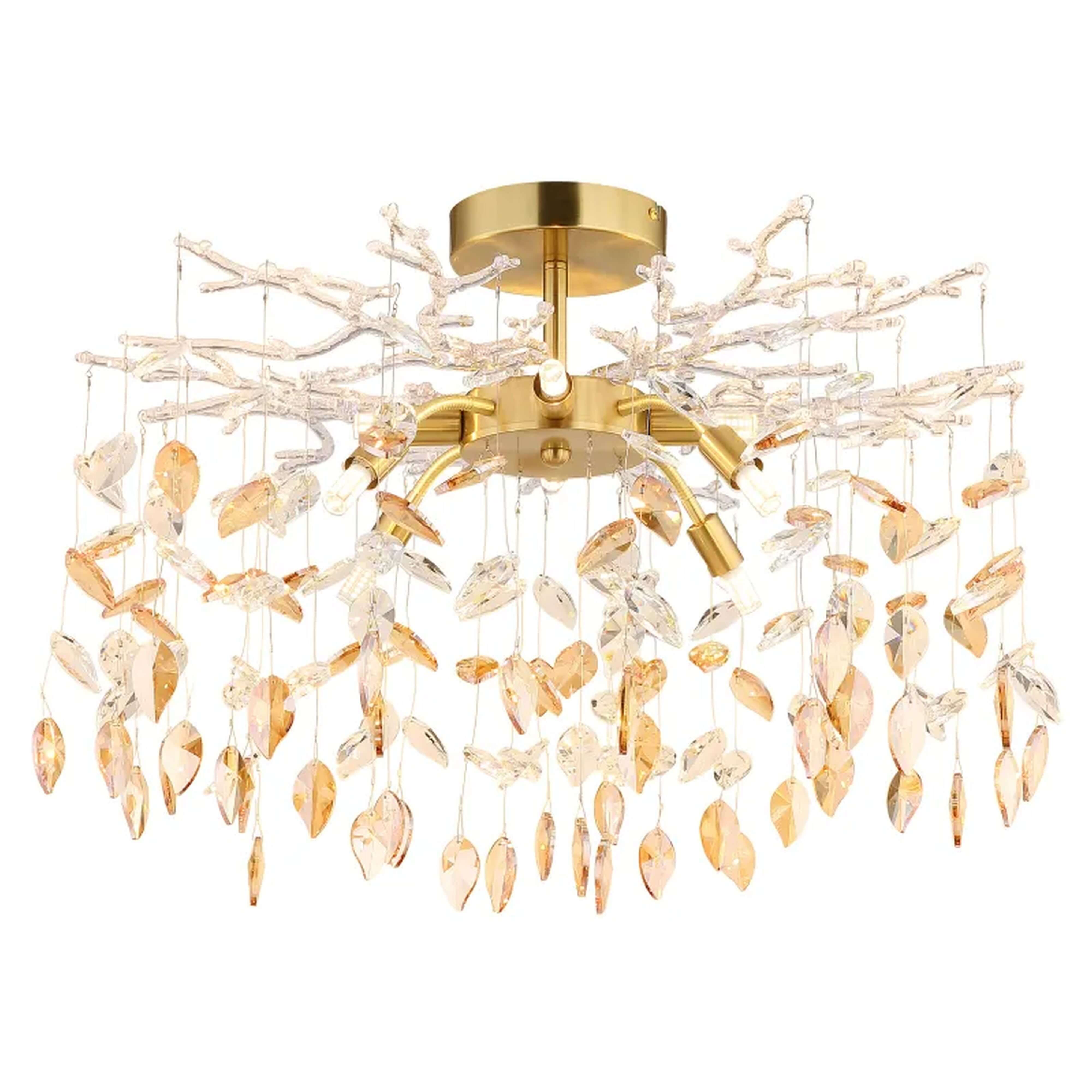 Globo Lighting Danna plafonnier x8 W doré-ambré 64132-8D