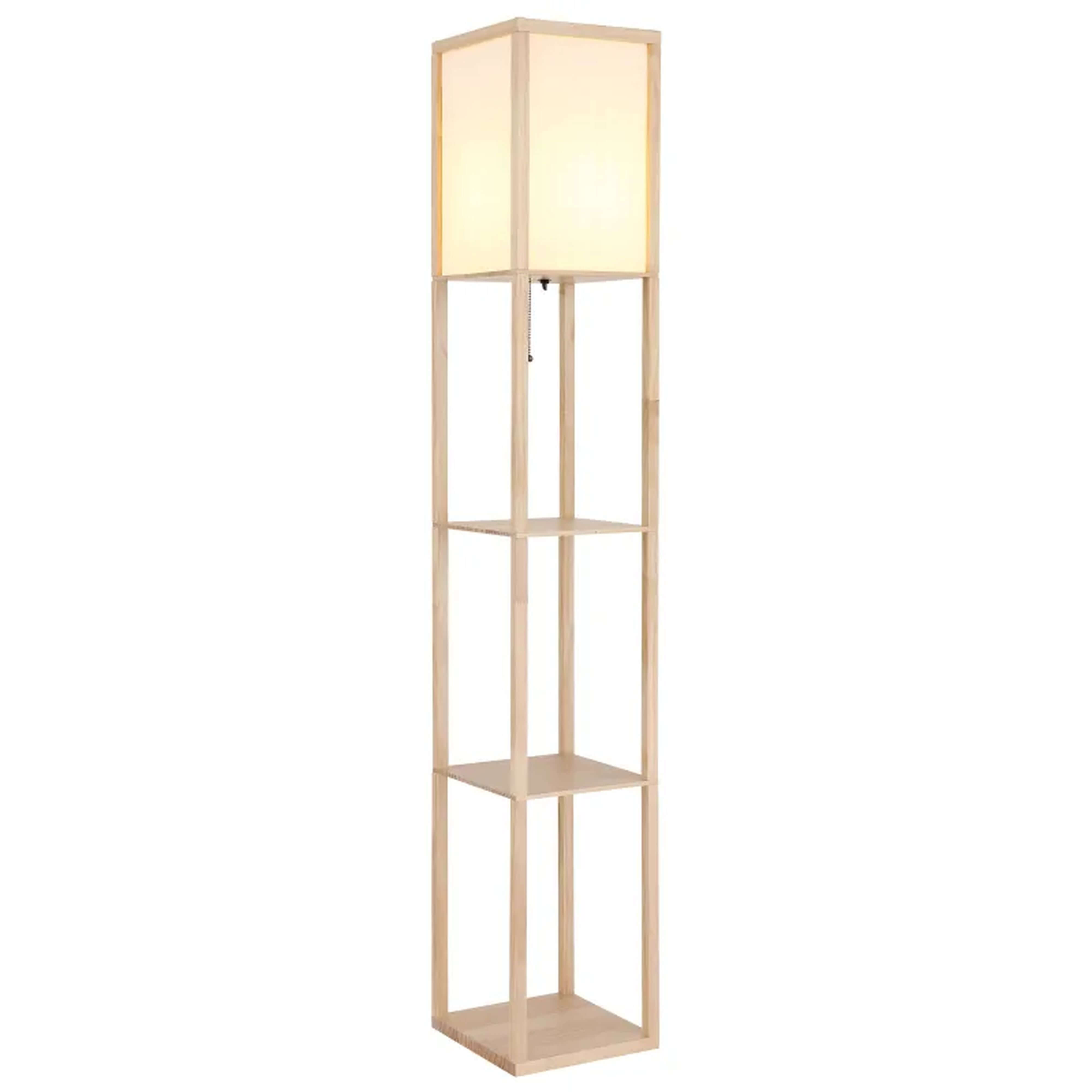 Globo Lighting Tabitha lampadaire 1x60 W blanc-marron 58611