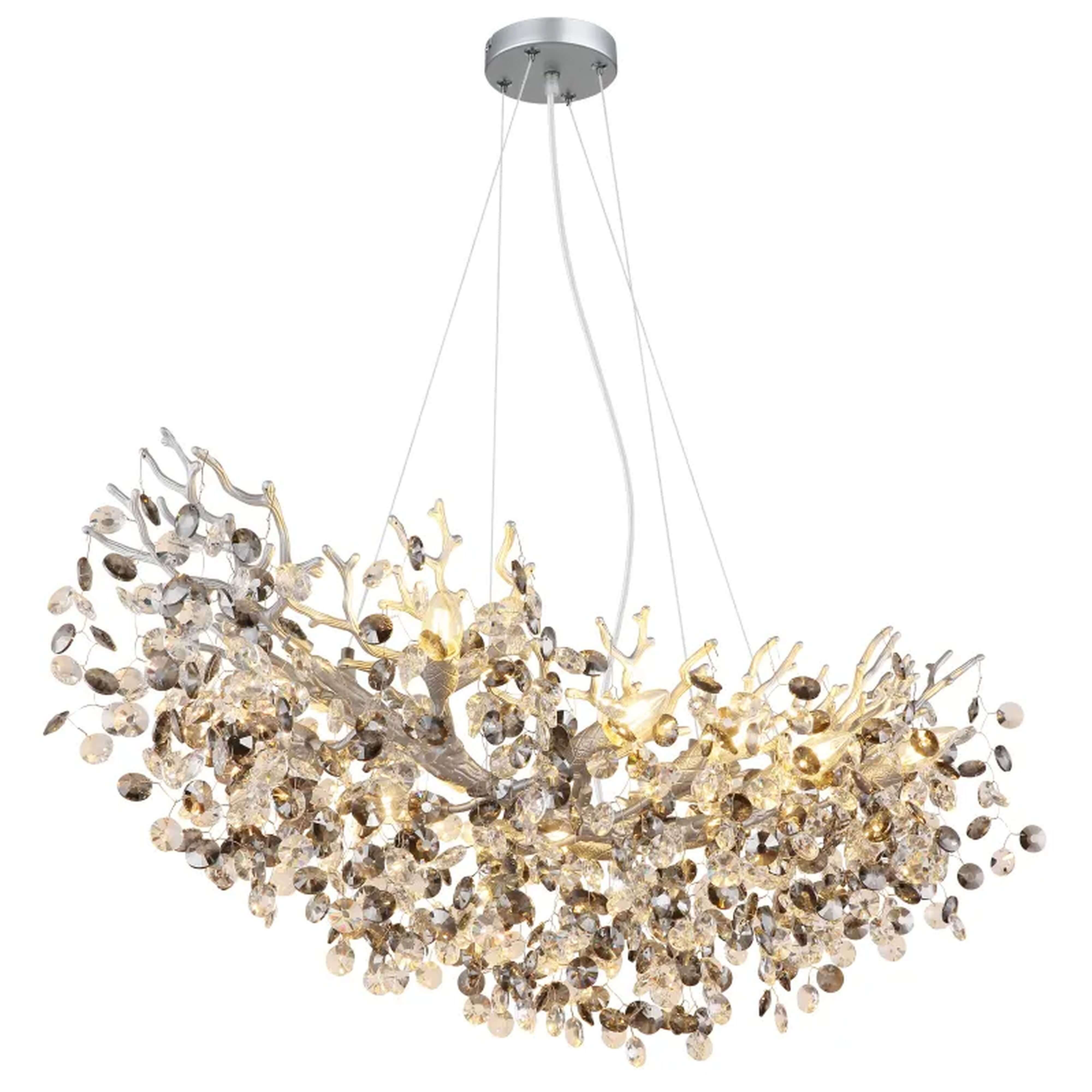 Globo Lighting Queena lampe suspendue intelligente x40 W fumé-argenté 64138H3S