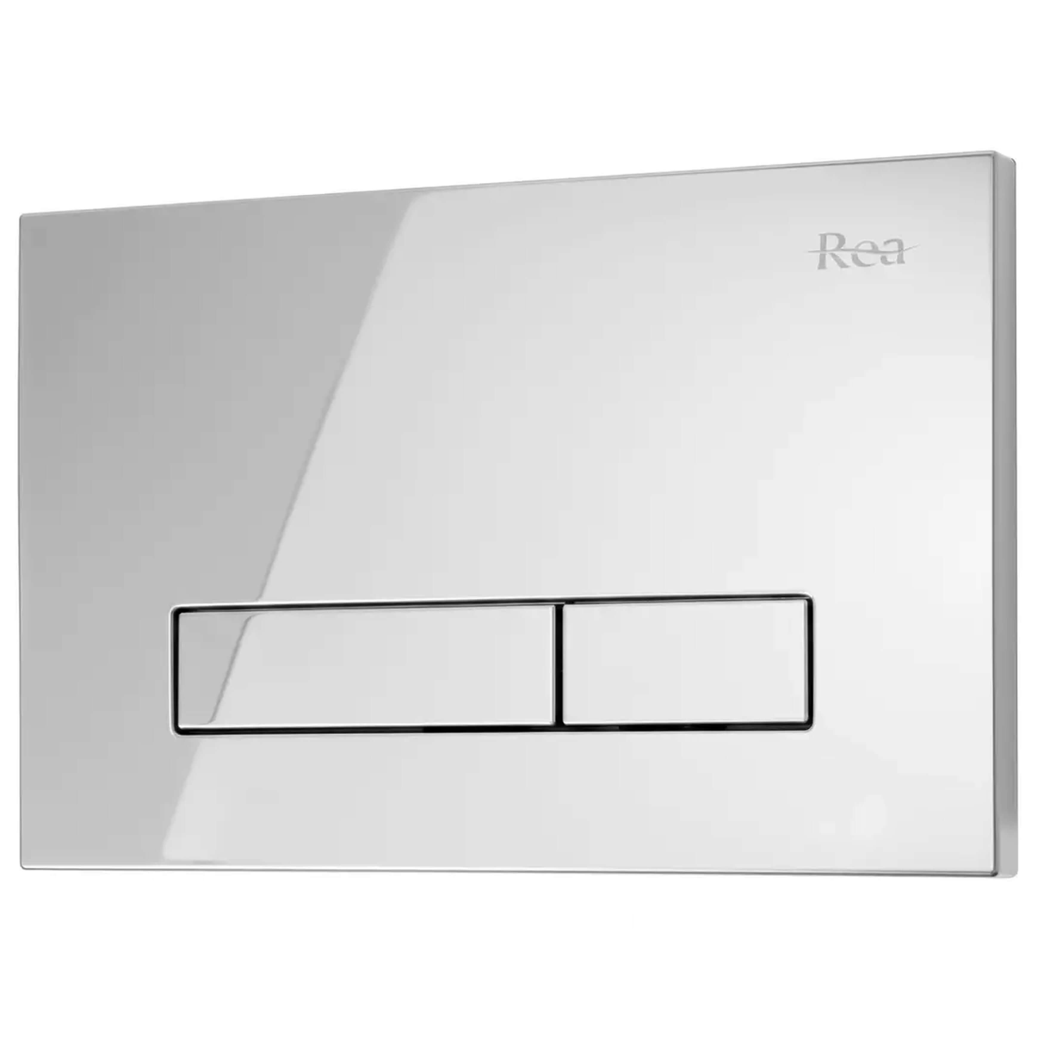 Rea HD bouton de chasse d'eau pour WC chrome brillant REA-E9561