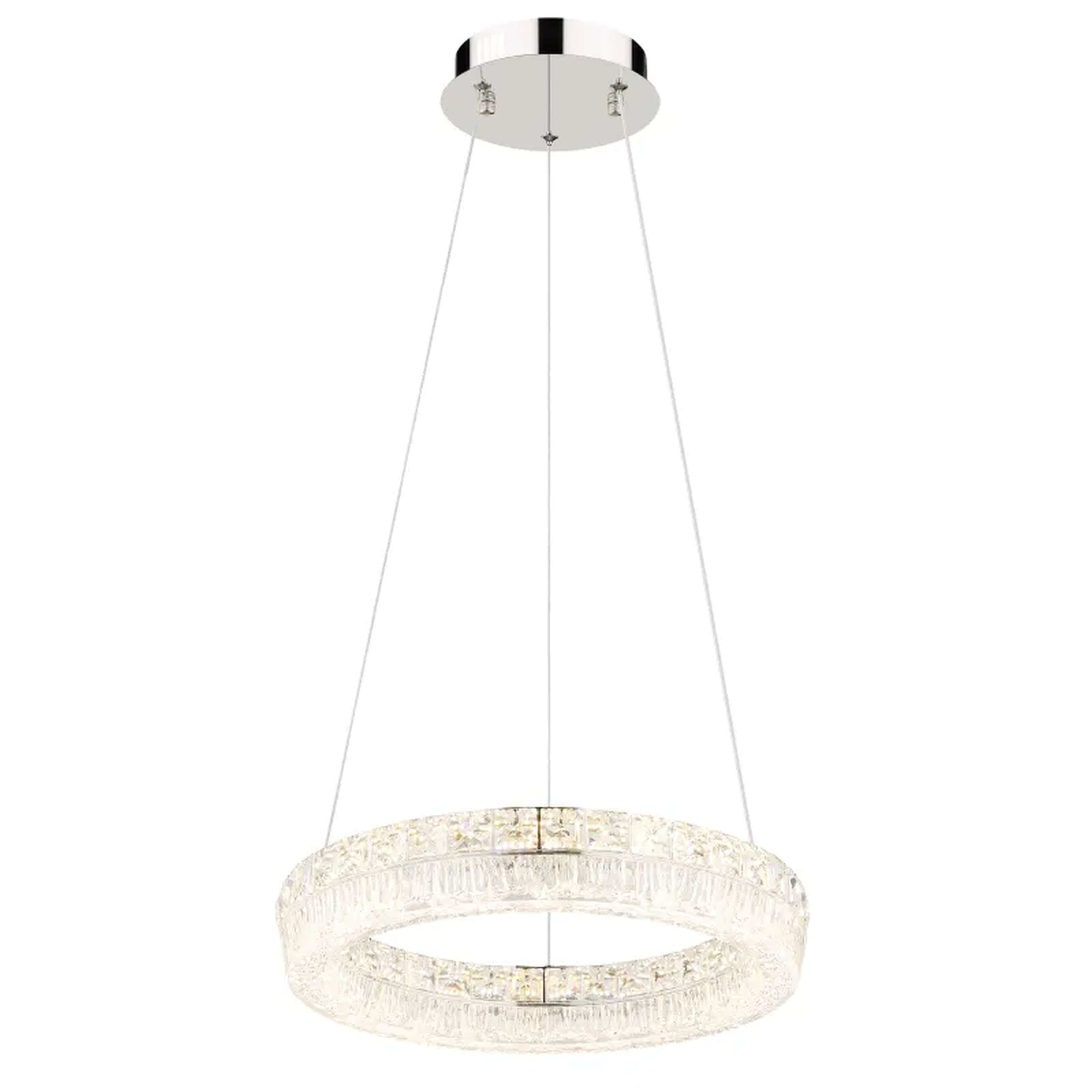 Globo Lighting Laurel lampe suspendue intelligente 1x24 W chrome-transparent 67387-24