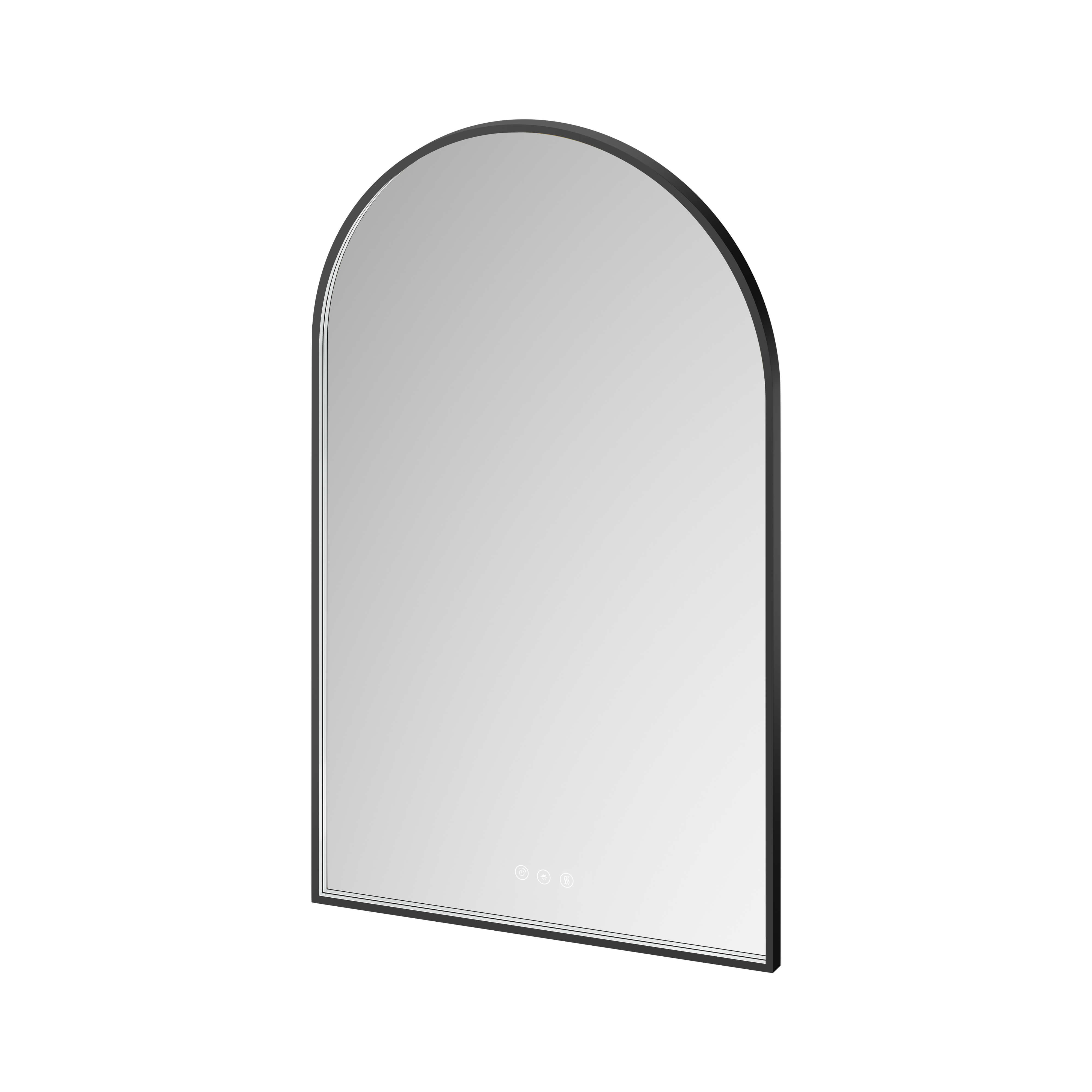 Cersanit Crea II miroir 50x80 cm ovale avec éclairage oui noir S1058–037