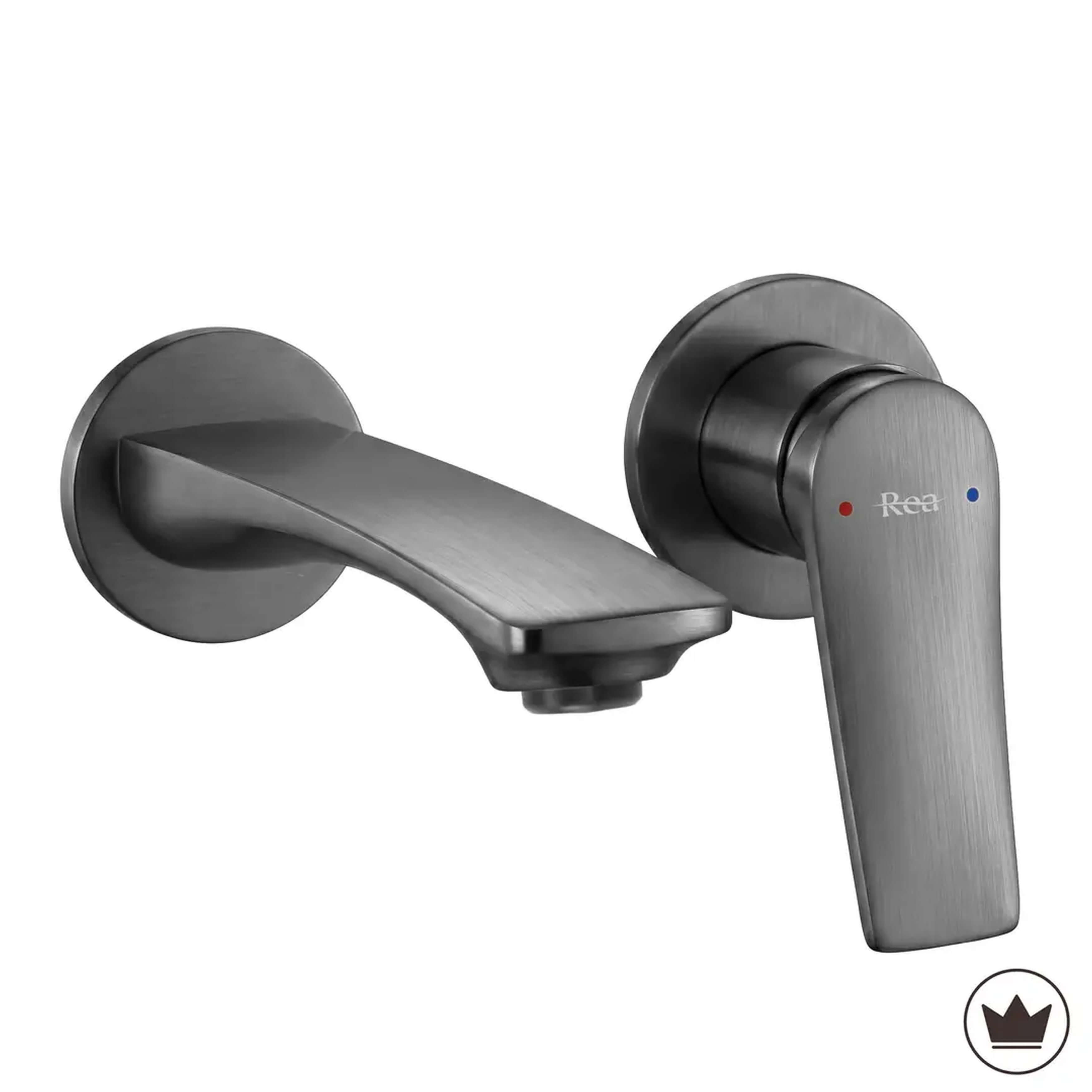 Rea Vision mitigeur de lavabo encastrée graphite REA-B6880