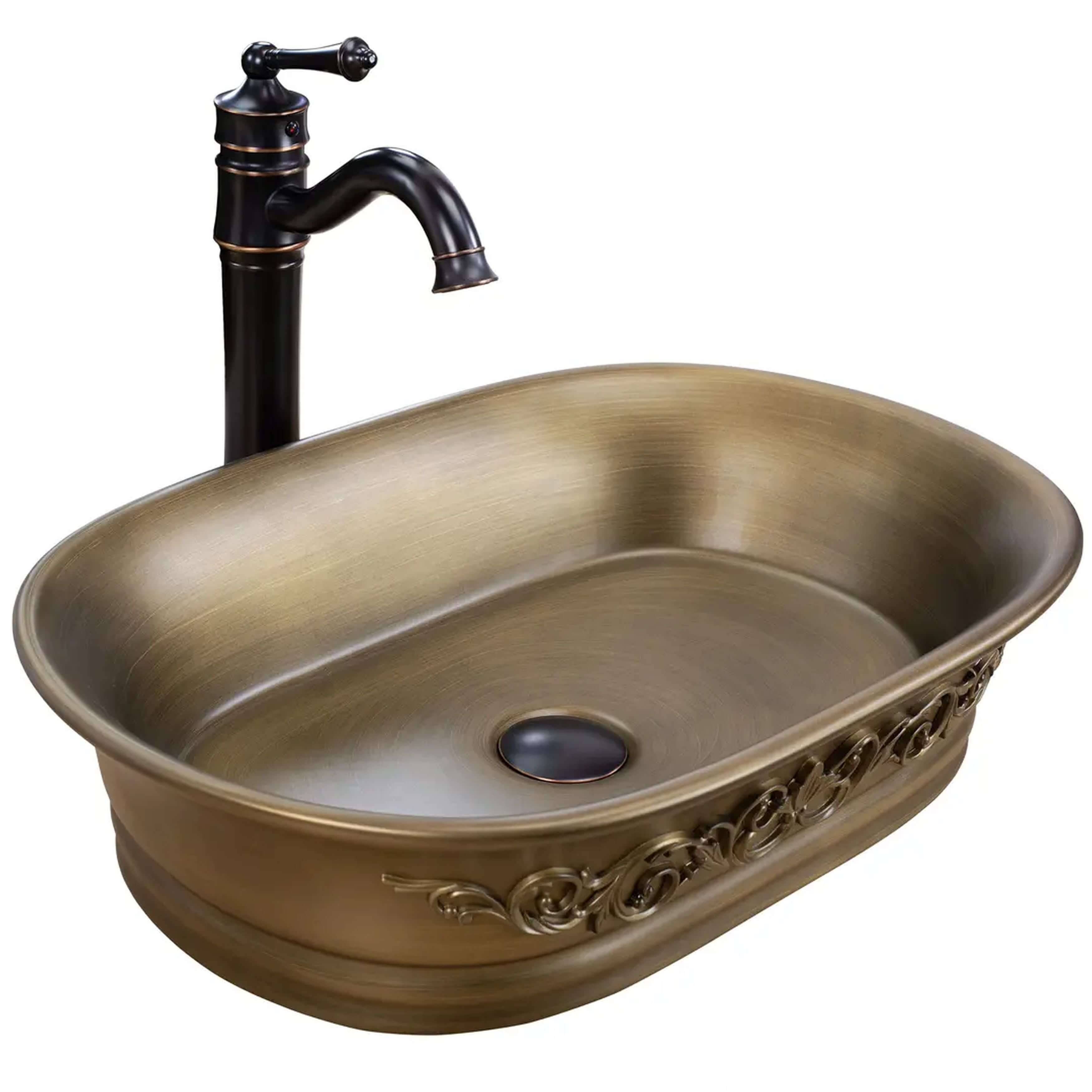 Rea Wilma lavabo 55x38 cm ovale à poser mat REA-U3305
