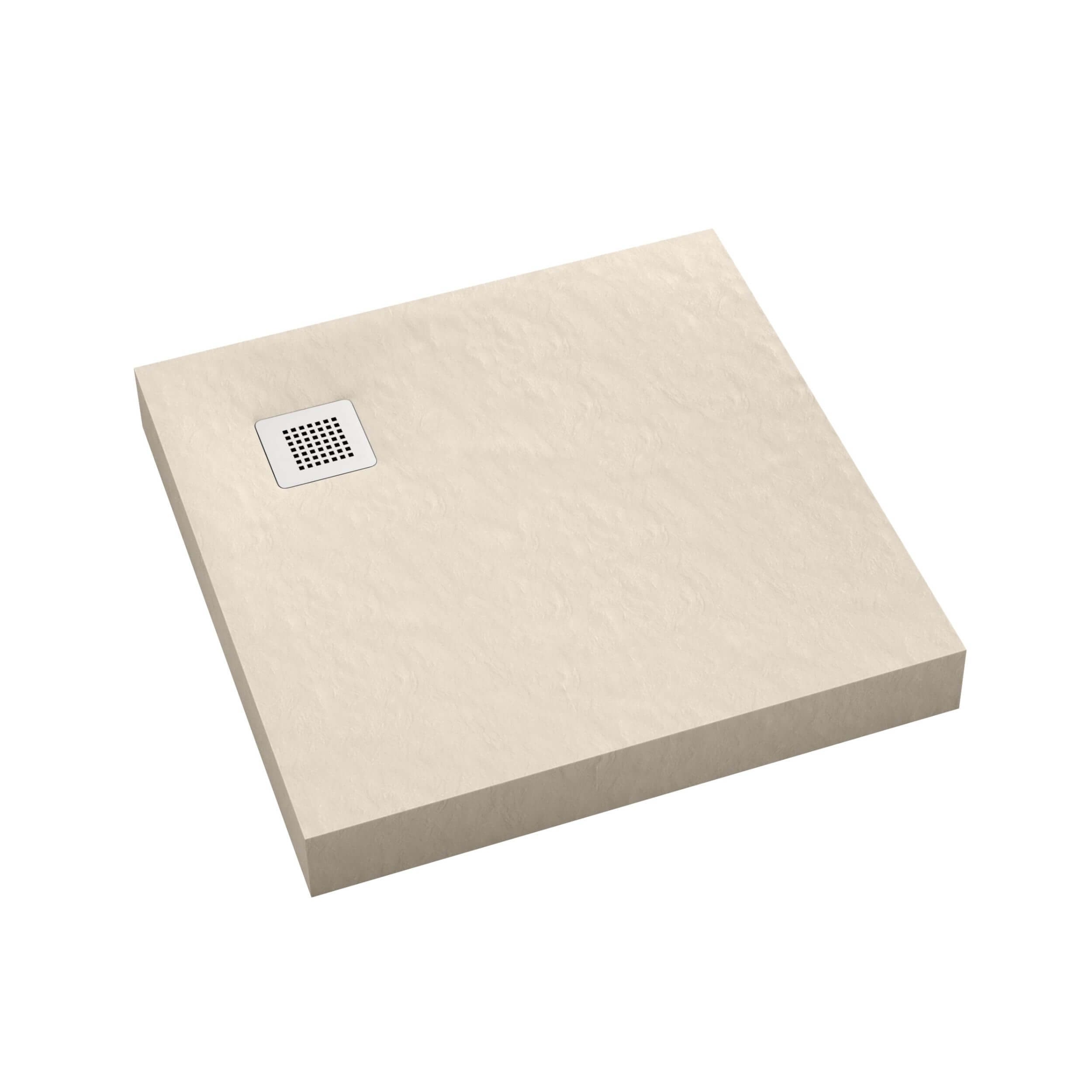 Schedpol New Horizons Cashmere Stone receveur de douche carré 80x80 cm beige 3.3300/PK/ST-M2