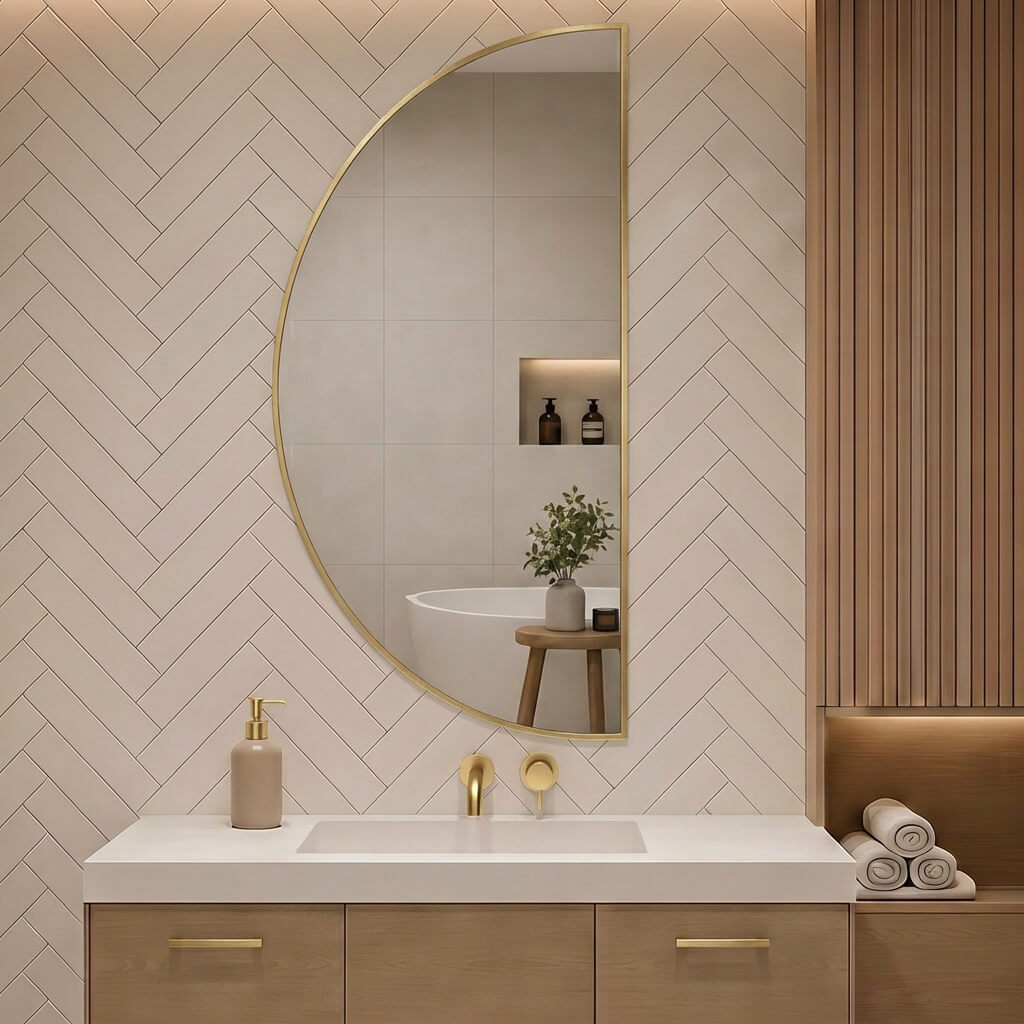 Baltica Design Aluma miroir 60x120 cm doré 5904107933740