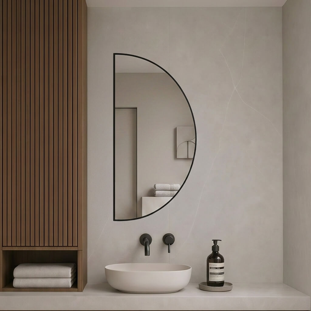 Baltica Design Aluma miroir 40x80 cm noir 5904107933696