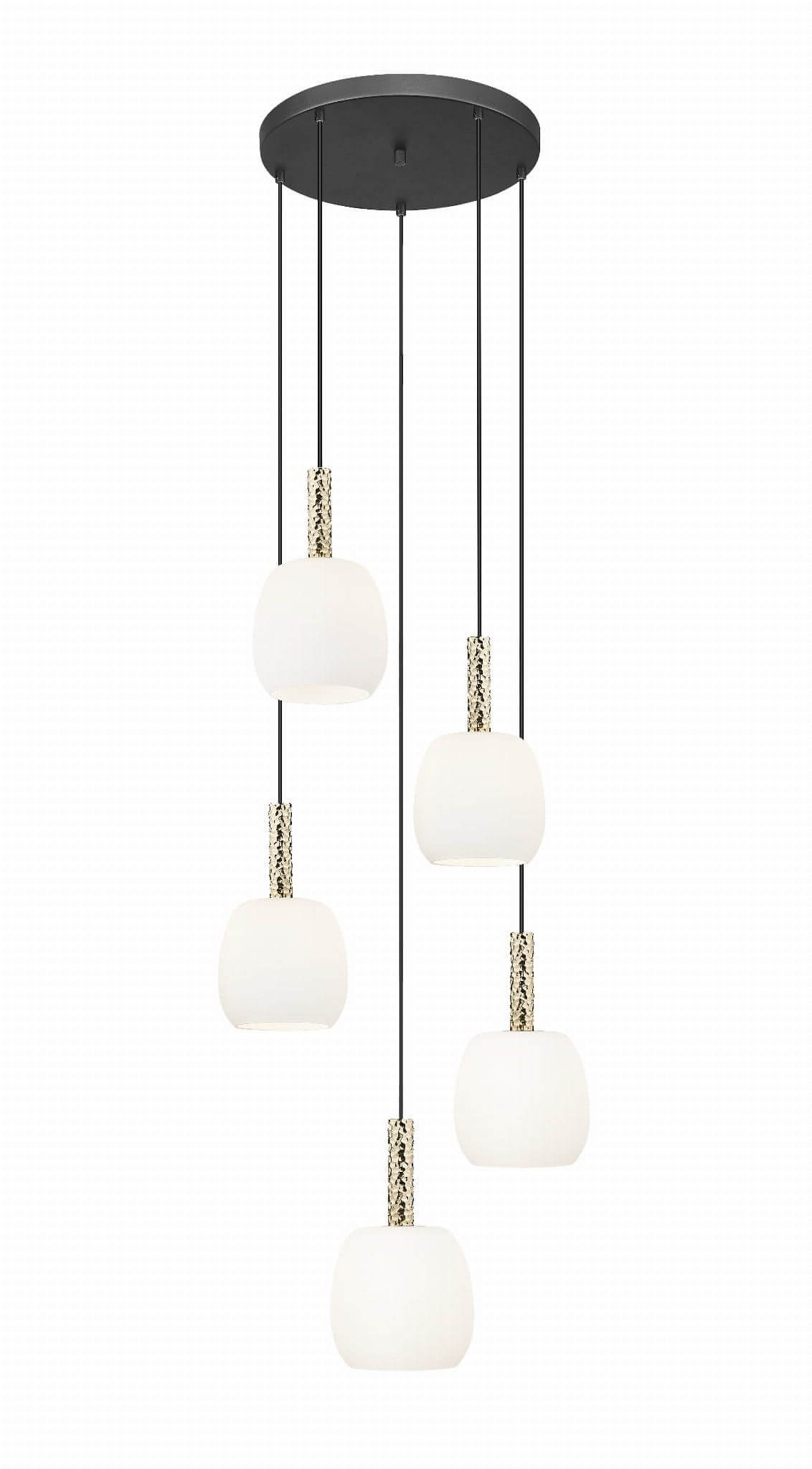 Zuma Line Calvo lampe suspendue 5x W noir-doré P0076-05G-P7AA