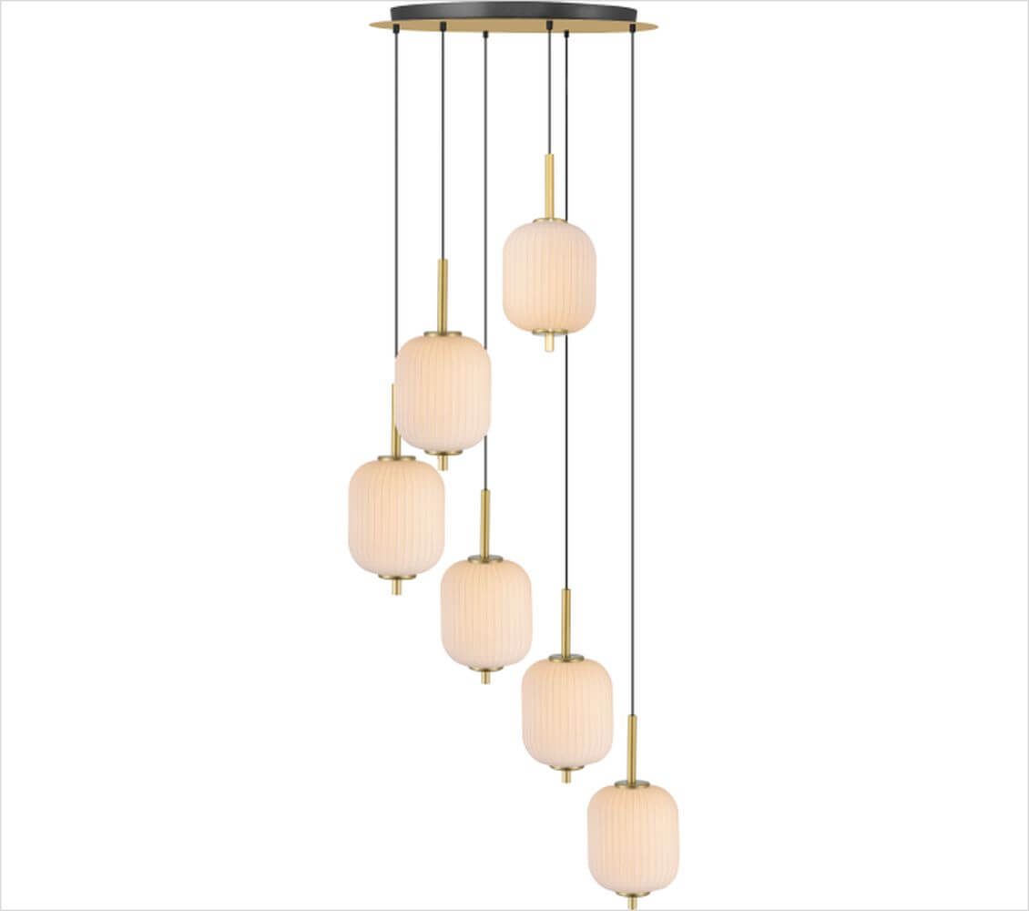Zuma Line Akari lampe suspendue 6x34 W doré DU31288A/34W