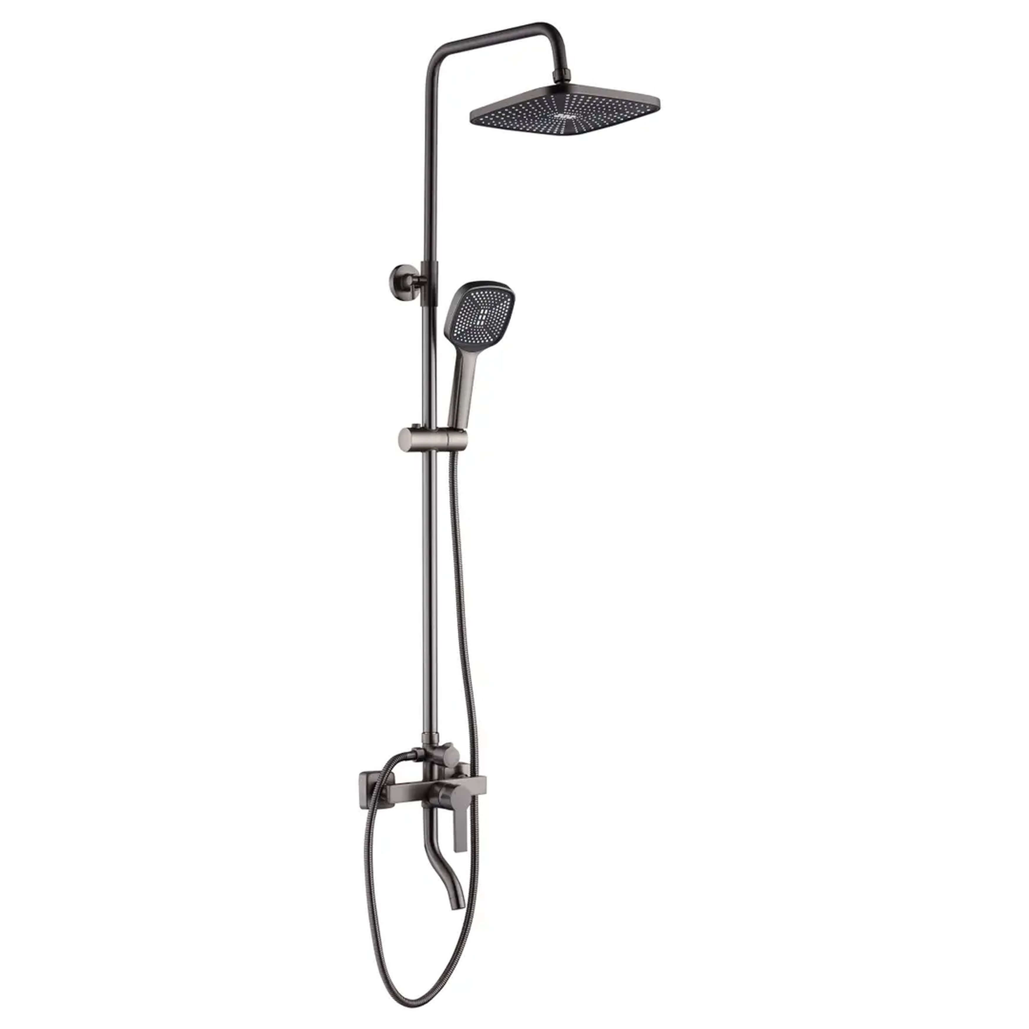 Rea Argus ensemble de douche mural oui graphite REA-P6535