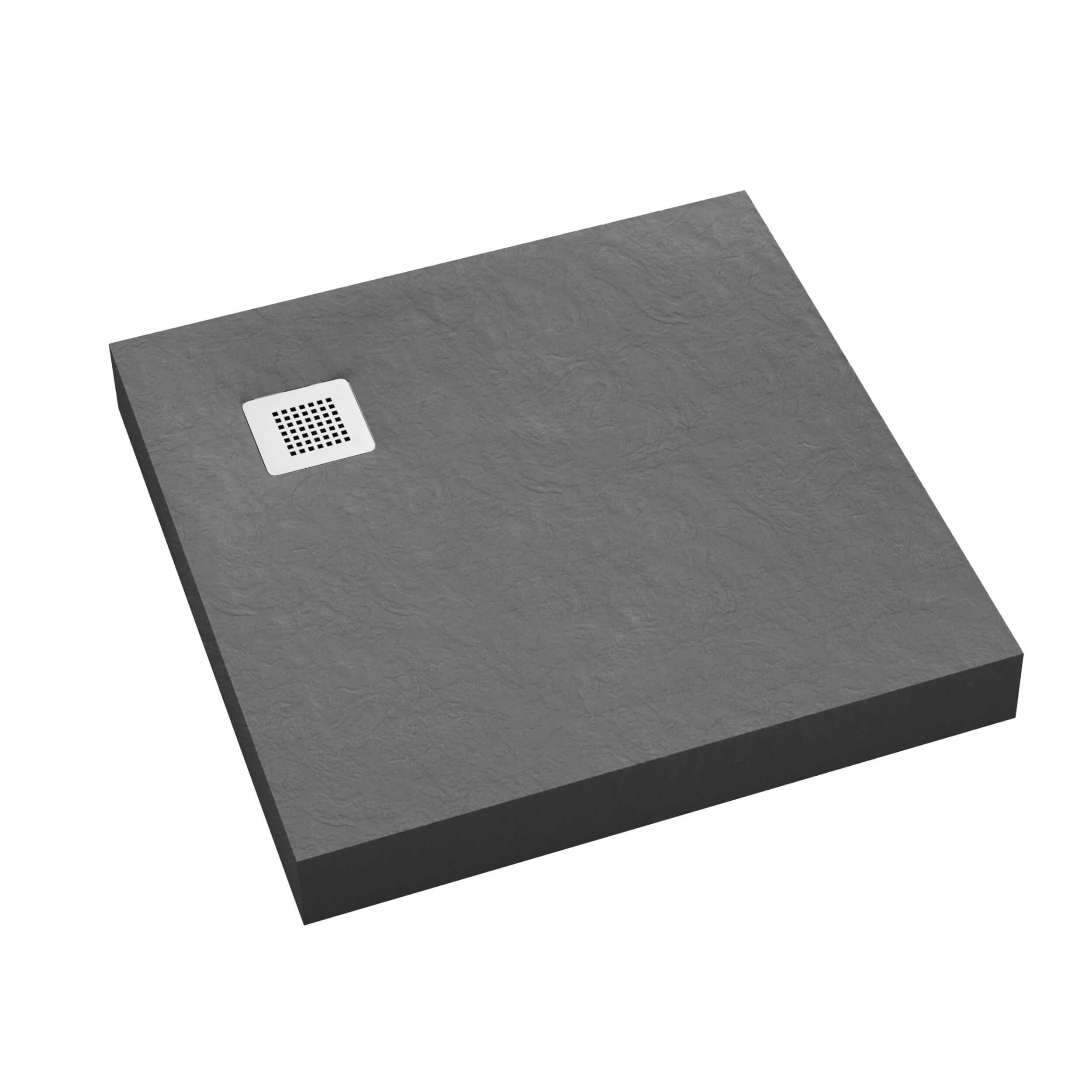 Schedpol New Horizons Grey Stone receveur de douche carré 90x90 cm gris 3.3301/S/ST-M2