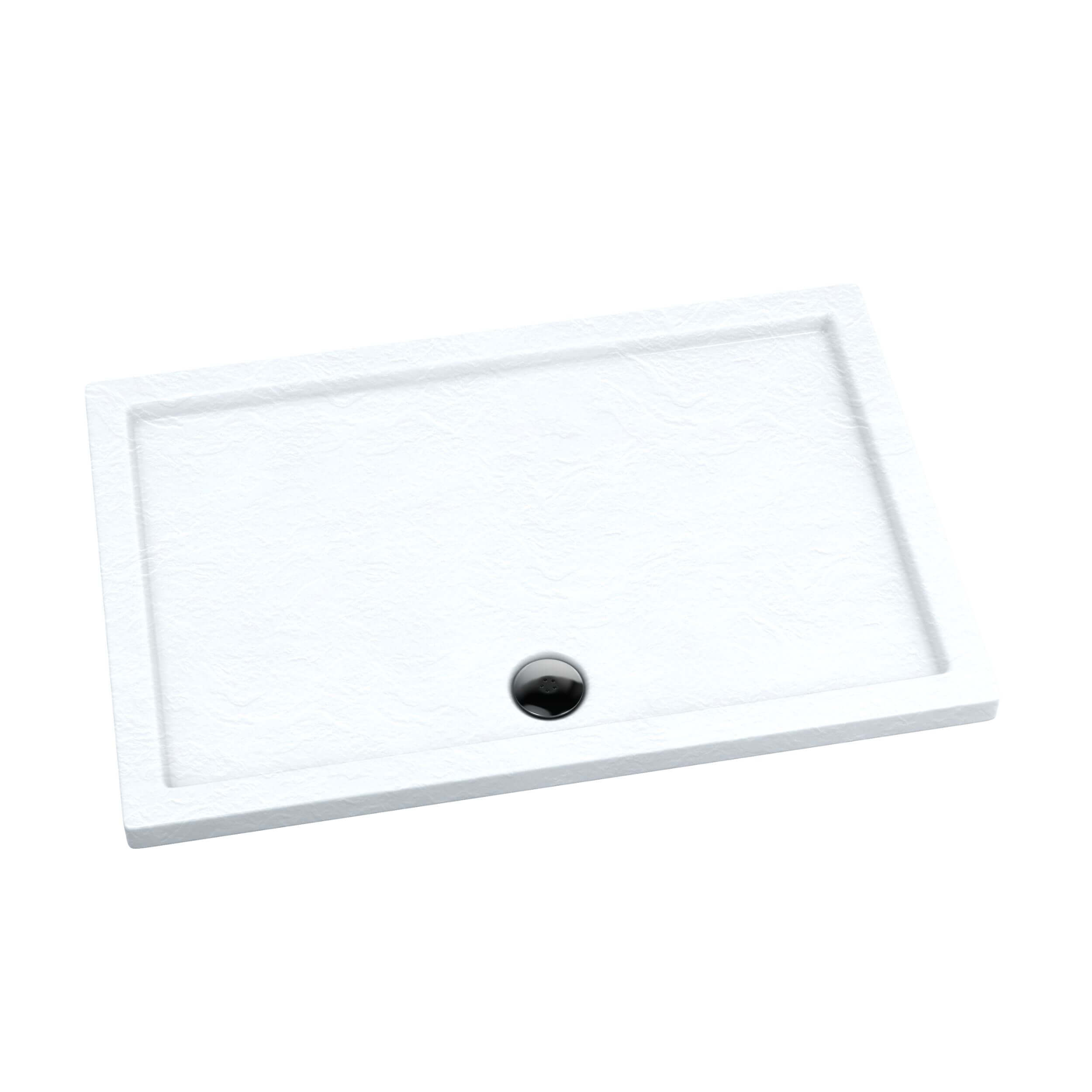 Schedpol Caspar White Stone receveur de douche rectangulaire 120x90 cm blanc 3.267/B/ST