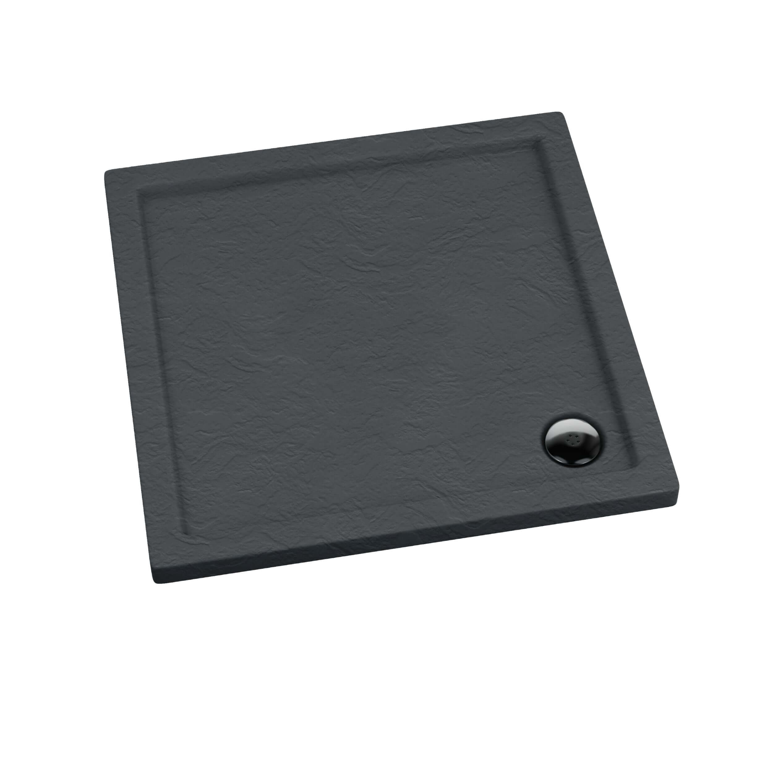 Schedpol Caspar Grey Stone receveur de douche carré 90x90 cm gris 3.261/S/ST